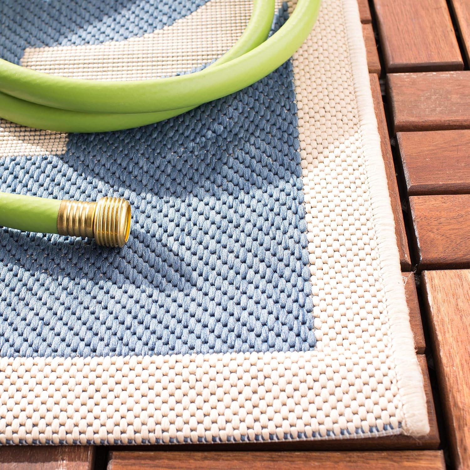 image:imageSAFAVIEH Courtyard Collection 8 x 11 BlueBeige CY6243 Moroccan Trellis Indoor Outdoor Waterproof EasyCleaning Patio Backyard Mudroom AreaRugBlueBeige