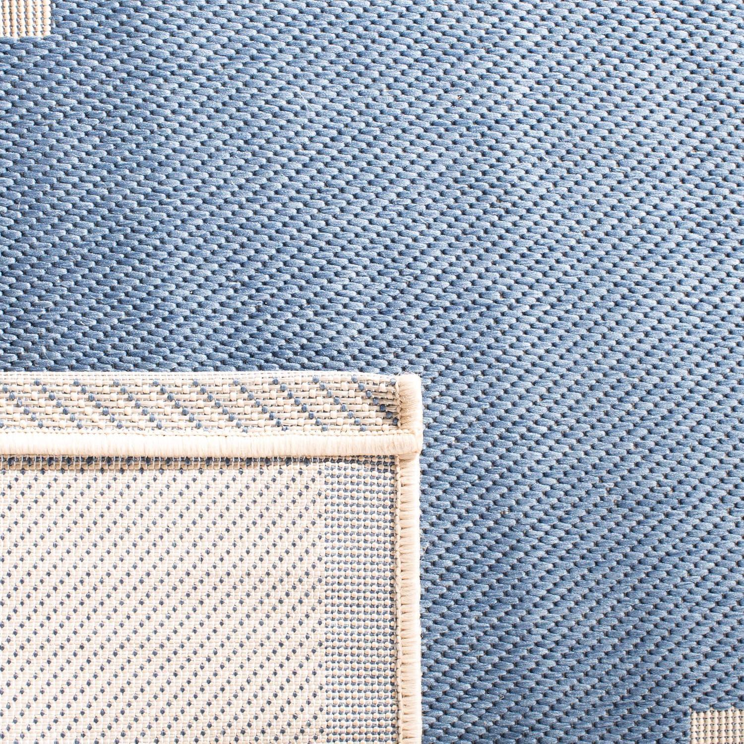 image:imageSAFAVIEH Courtyard Collection 8 x 11 BlueBeige CY6243 Moroccan Trellis Indoor Outdoor Waterproof EasyCleaning Patio Backyard Mudroom AreaRugBlueBeige