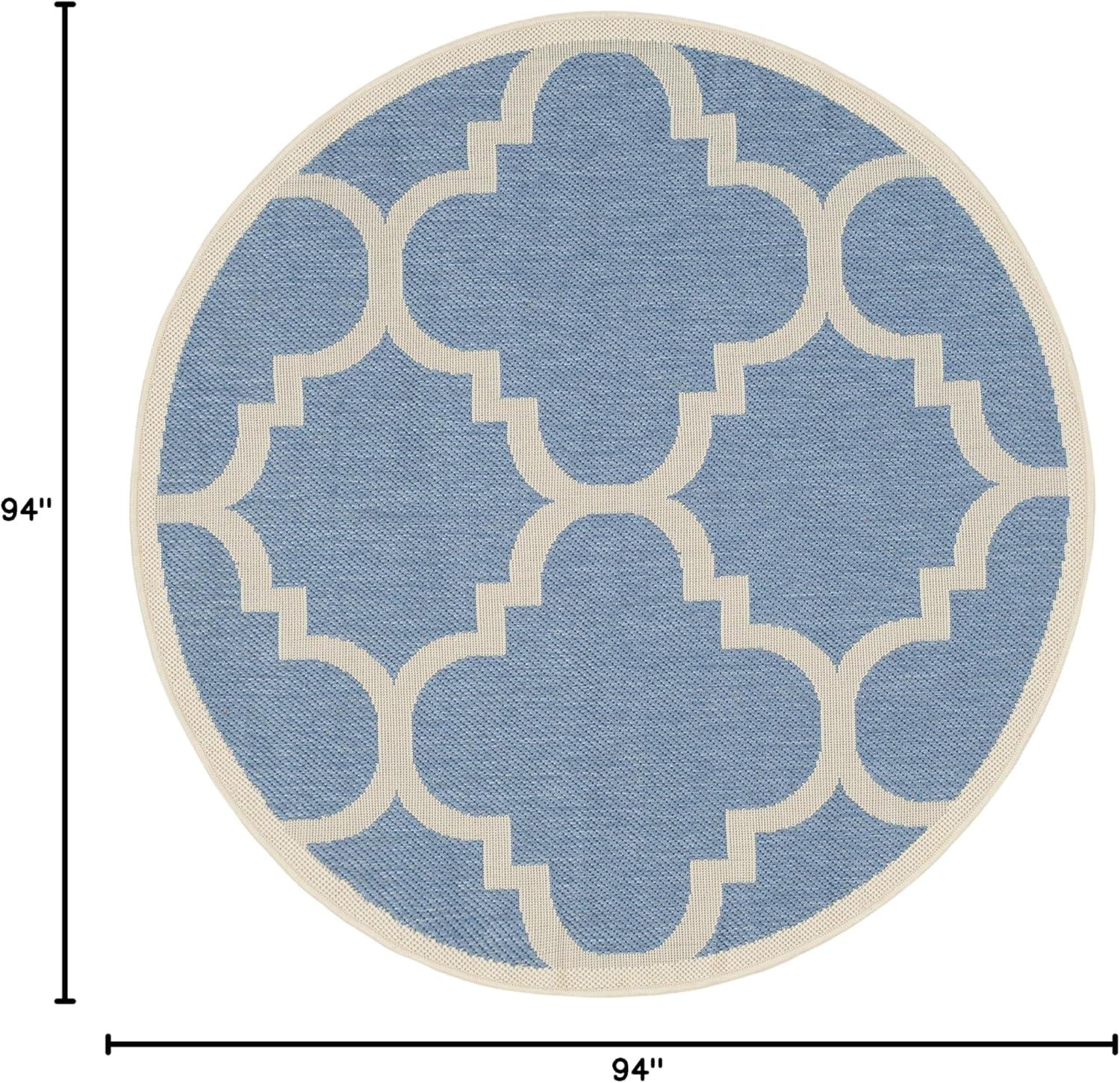 image:imageSAFAVIEH Courtyard Collection 8 x 11 BlueBeige CY6243 Moroccan Trellis Indoor Outdoor Waterproof EasyCleaning Patio Backyard Mudroom AreaRugBlueBeige
