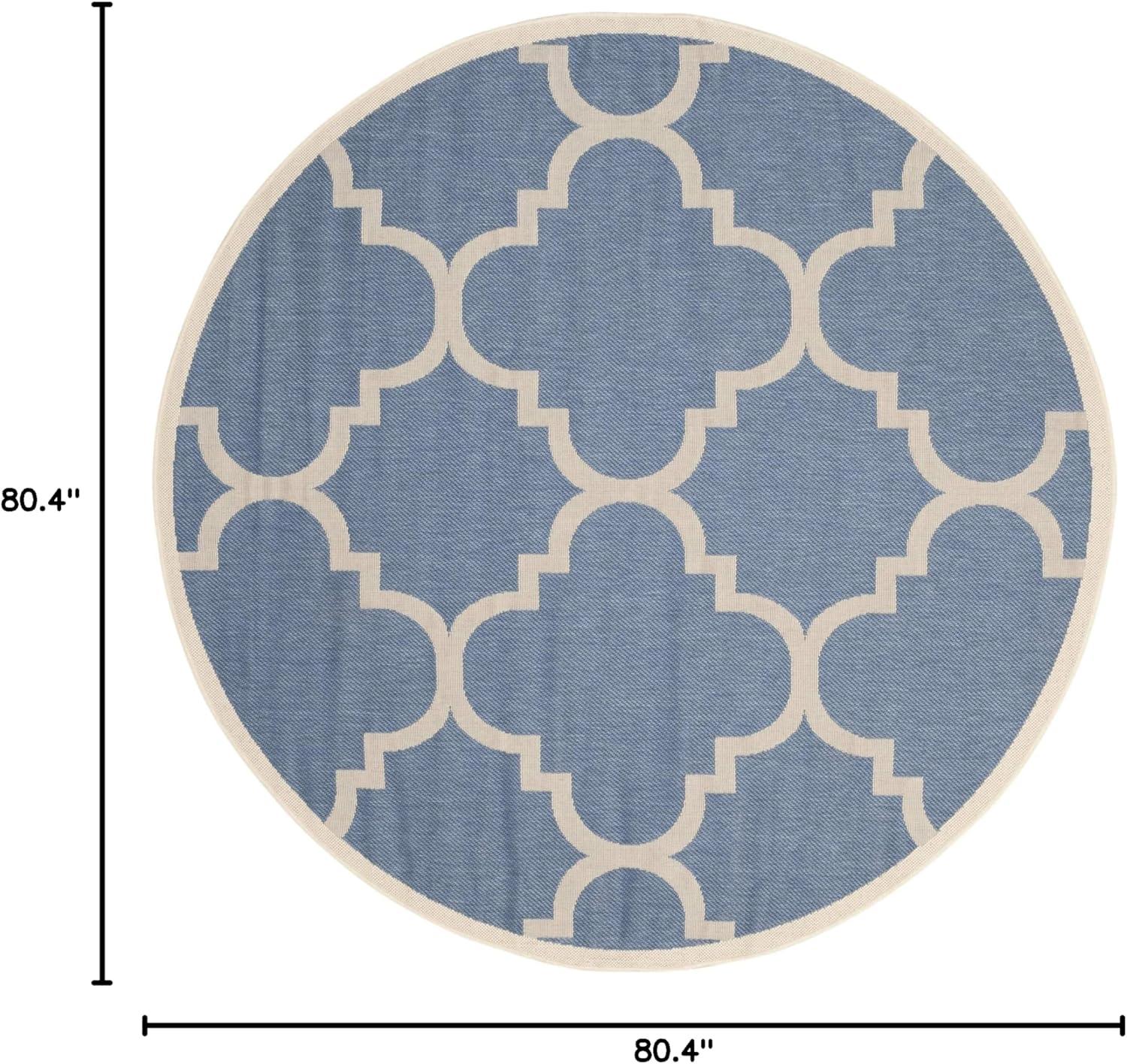 image:imageSAFAVIEH Courtyard Collection 8 x 11 BlueBeige CY6243 Moroccan Trellis Indoor Outdoor Waterproof EasyCleaning Patio Backyard Mudroom AreaRugBlueBeige