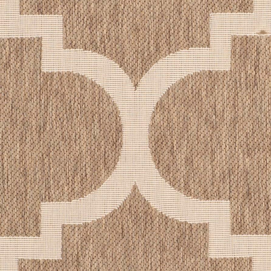 image:imageSAFAVIEH Courtyard Collection 8 x 11 BlueBeige CY6243 Moroccan Trellis Indoor Outdoor Waterproof EasyCleaning Patio Backyard Mudroom AreaRugBrown