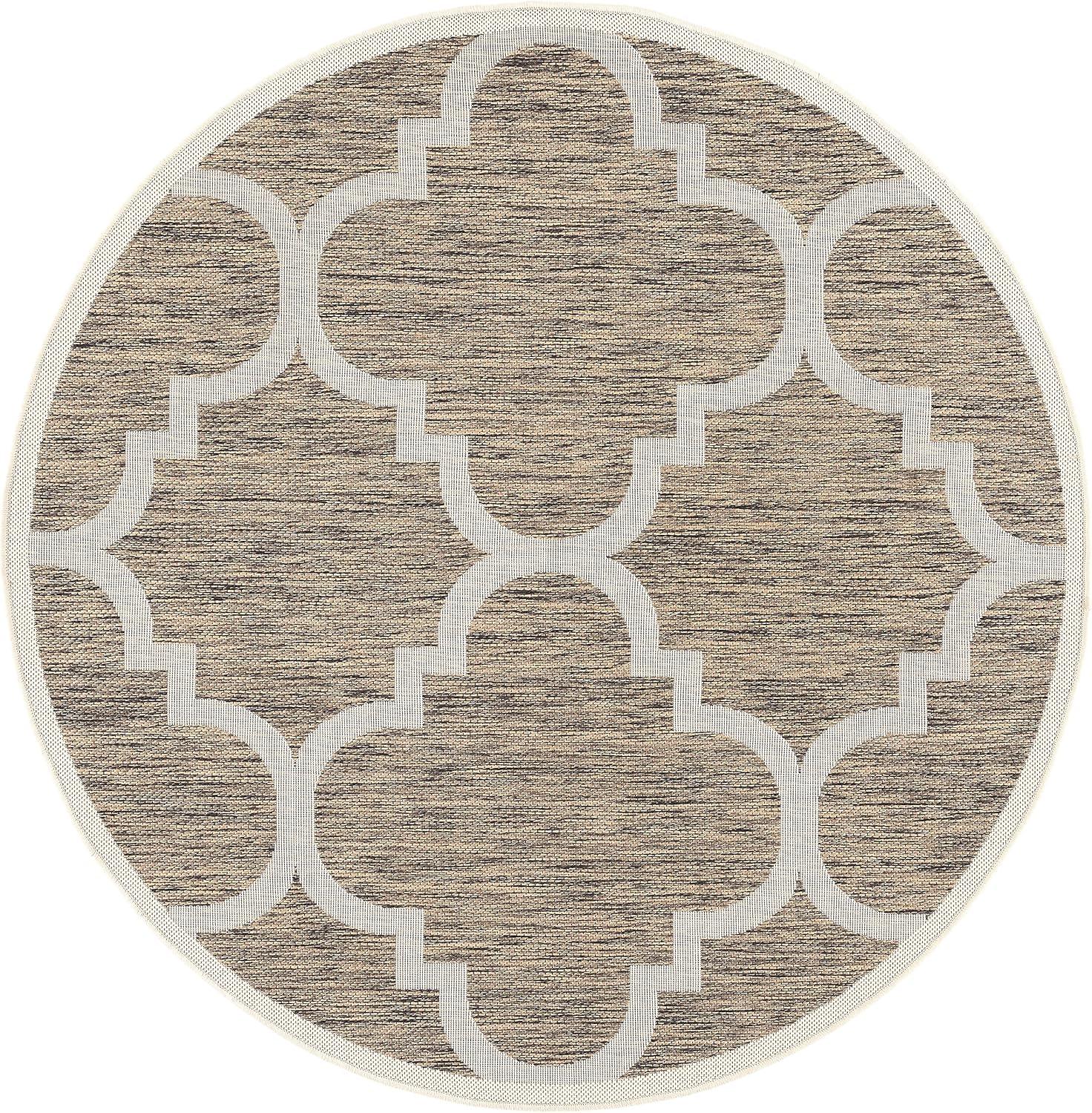 image:imageSAFAVIEH Courtyard Collection 8 x 11 BlueBeige CY6243 Moroccan Trellis Indoor Outdoor Waterproof EasyCleaning Patio Backyard Mudroom AreaRugBrown