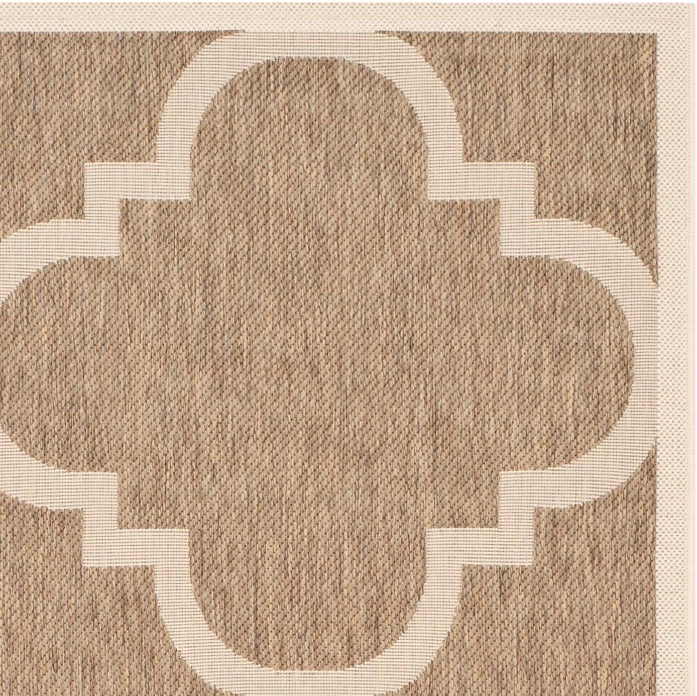 image:imageSAFAVIEH Courtyard Collection 8 x 11 BlueBeige CY6243 Moroccan Trellis Indoor Outdoor Waterproof EasyCleaning Patio Backyard Mudroom AreaRugBrown