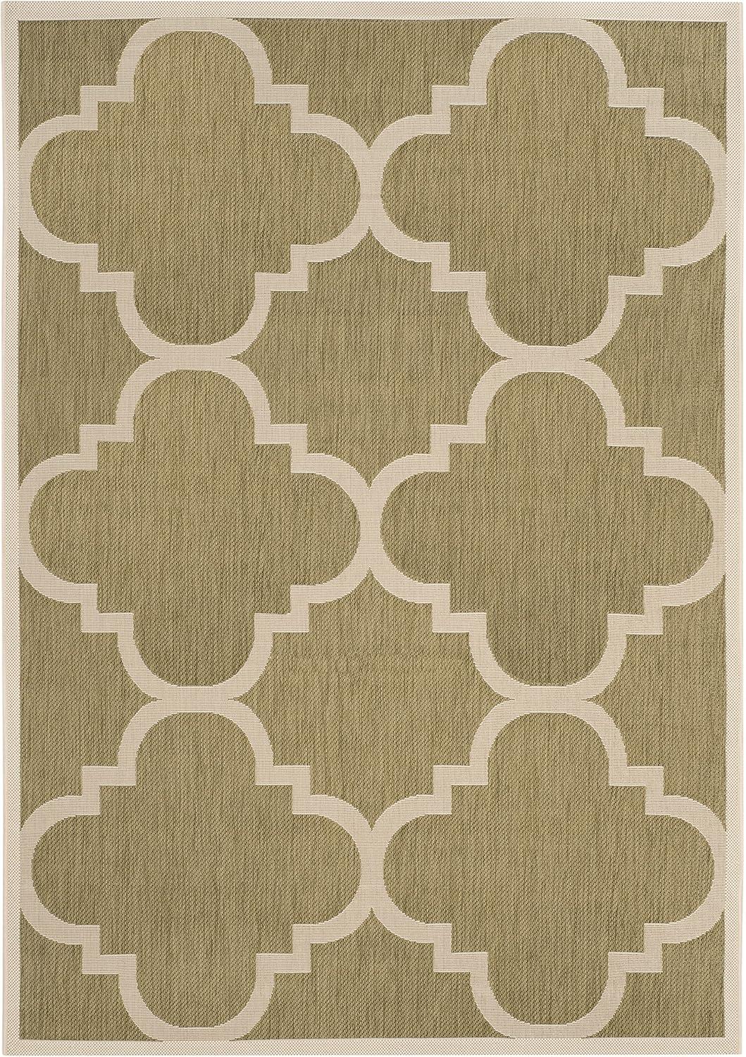 image:imageSAFAVIEH Courtyard Collection 8 x 11 BlueBeige CY6243 Moroccan Trellis Indoor Outdoor Waterproof EasyCleaning Patio Backyard Mudroom AreaRugGreenBeige
