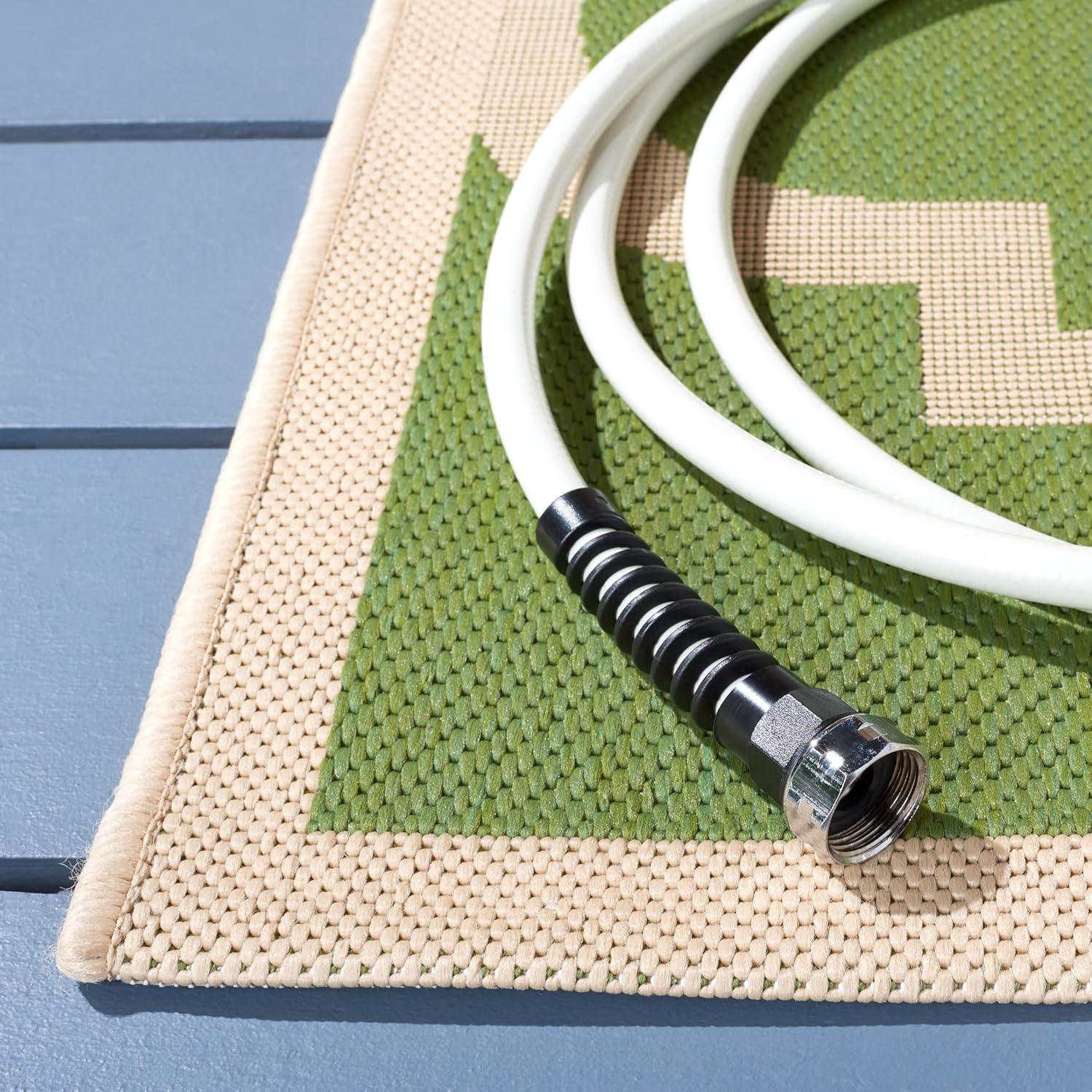 image:imageSAFAVIEH Courtyard Collection 8 x 11 BlueBeige CY6243 Moroccan Trellis Indoor Outdoor Waterproof EasyCleaning Patio Backyard Mudroom AreaRugGreenBeige