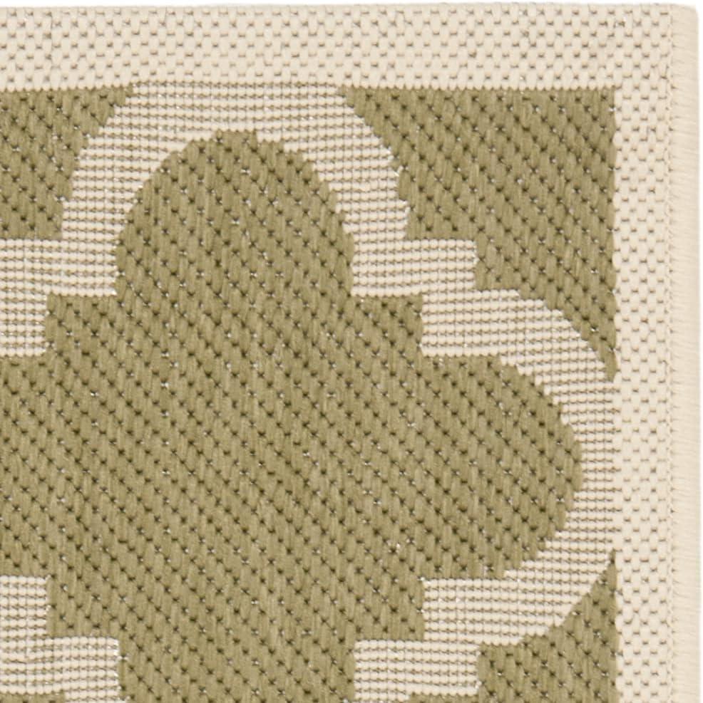 image:imageSAFAVIEH Courtyard Collection 8 x 11 BlueBeige CY6243 Moroccan Trellis Indoor Outdoor Waterproof EasyCleaning Patio Backyard Mudroom AreaRugGreenBeige