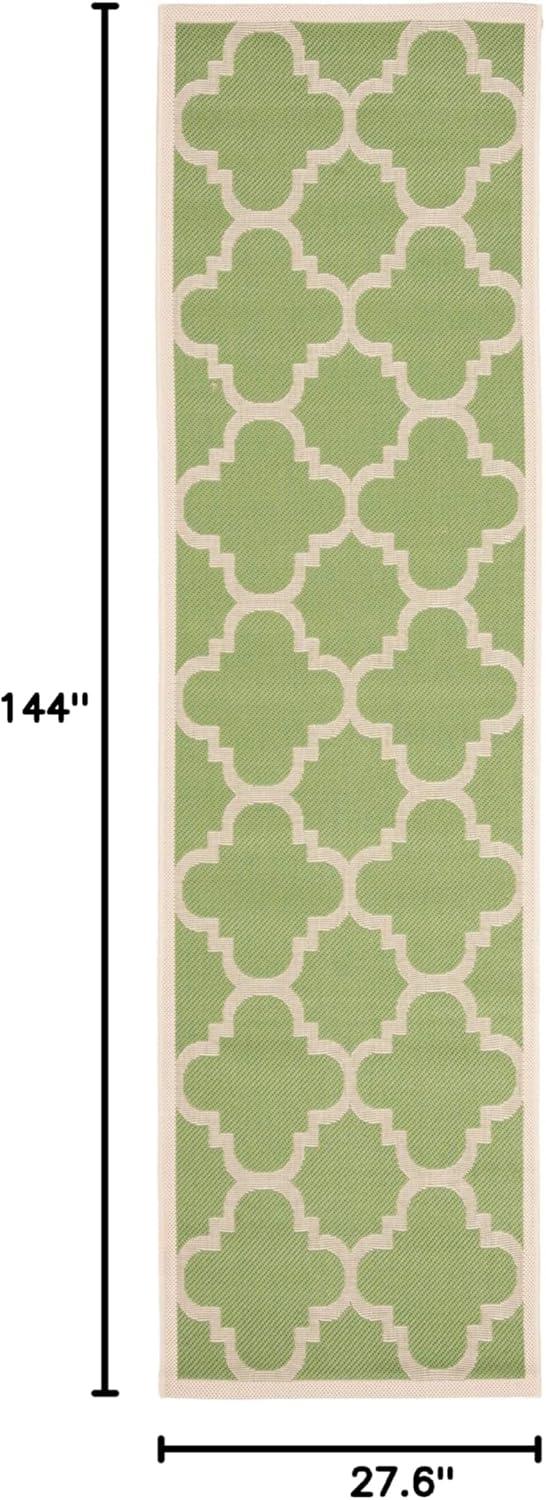 image:imageSAFAVIEH Courtyard Collection 8 x 11 BlueBeige CY6243 Moroccan Trellis Indoor Outdoor Waterproof EasyCleaning Patio Backyard Mudroom AreaRugGreenBeige