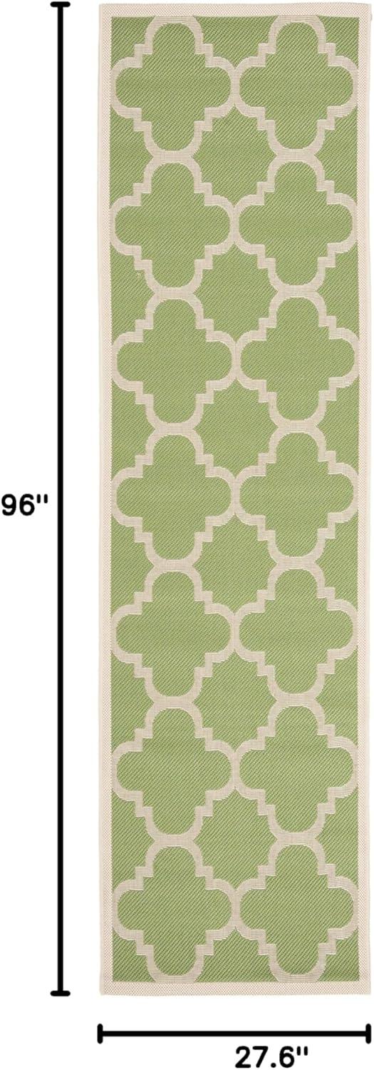 image:imageSAFAVIEH Courtyard Collection 8 x 11 BlueBeige CY6243 Moroccan Trellis Indoor Outdoor Waterproof EasyCleaning Patio Backyard Mudroom AreaRugGreenBeige