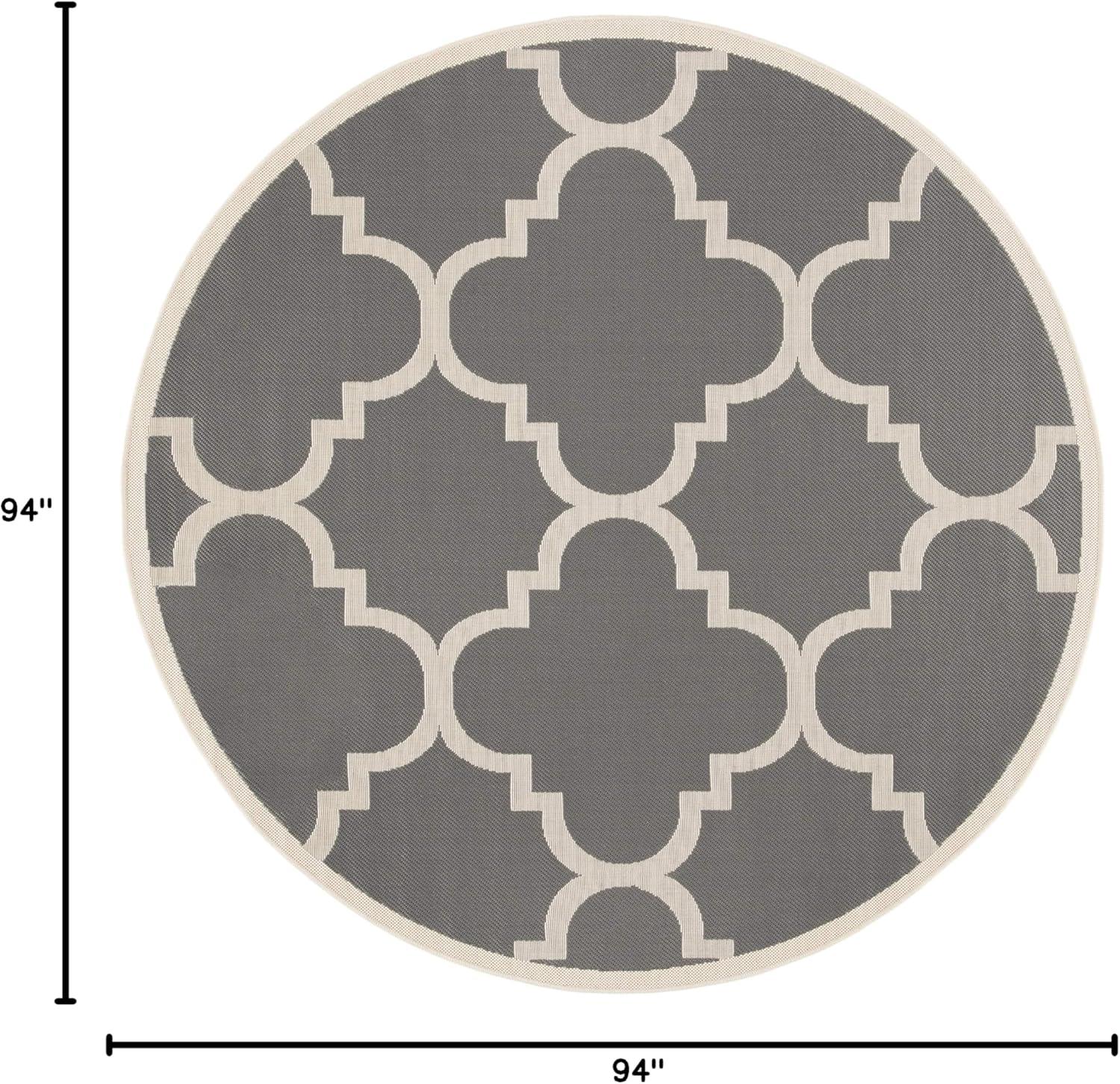 image:imageSAFAVIEH Courtyard Collection 8 x 11 BlueBeige CY6243 Moroccan Trellis Indoor Outdoor Waterproof EasyCleaning Patio Backyard Mudroom AreaRugGreyBeige