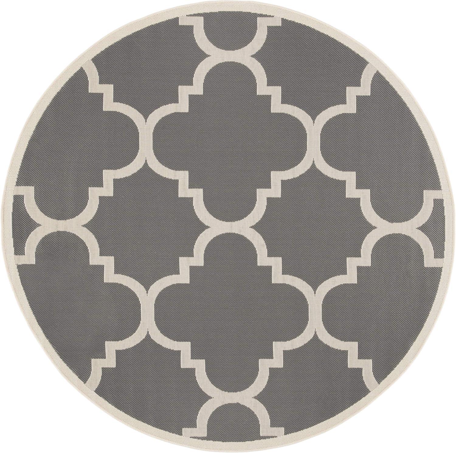 image:imageSAFAVIEH Courtyard Collection 8 x 11 BlueBeige CY6243 Moroccan Trellis Indoor Outdoor Waterproof EasyCleaning Patio Backyard Mudroom AreaRugGreyBeige
