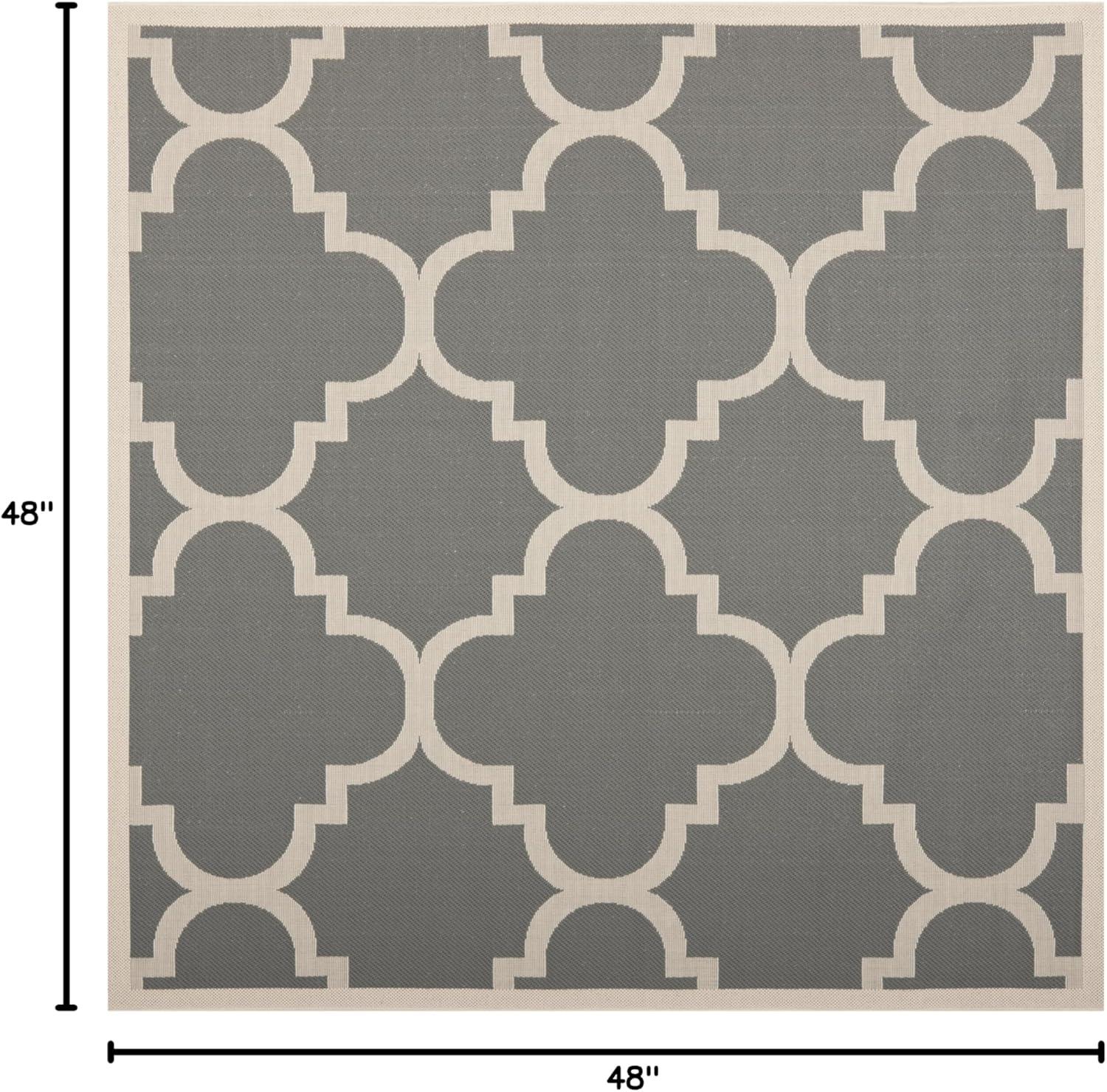 image:imageSAFAVIEH Courtyard Collection 8 x 11 BlueBeige CY6243 Moroccan Trellis Indoor Outdoor Waterproof EasyCleaning Patio Backyard Mudroom AreaRugGreyBeige