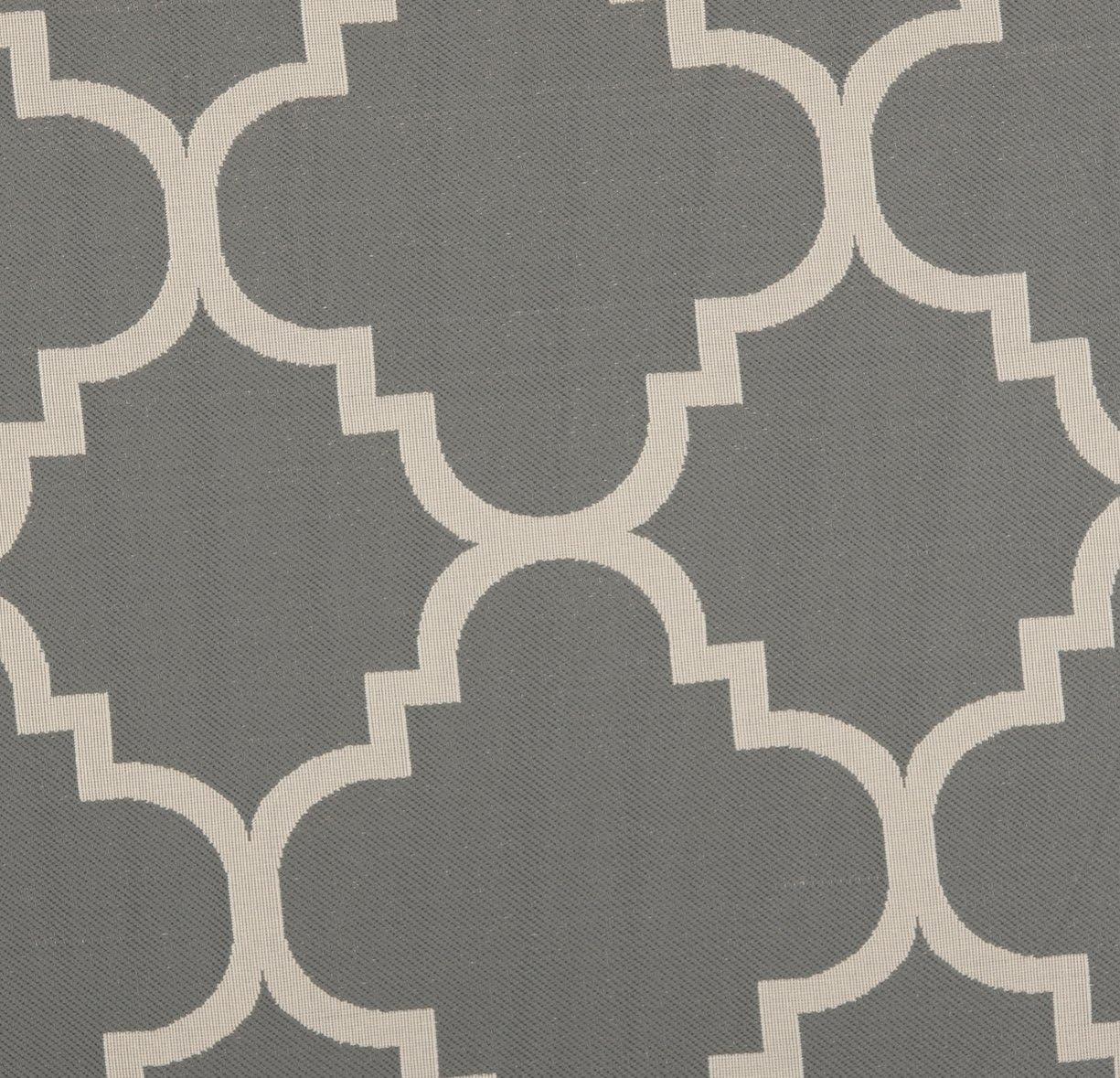 image:imageSAFAVIEH Courtyard Collection 8 x 11 BlueBeige CY6243 Moroccan Trellis Indoor Outdoor Waterproof EasyCleaning Patio Backyard Mudroom AreaRugGreyBeige