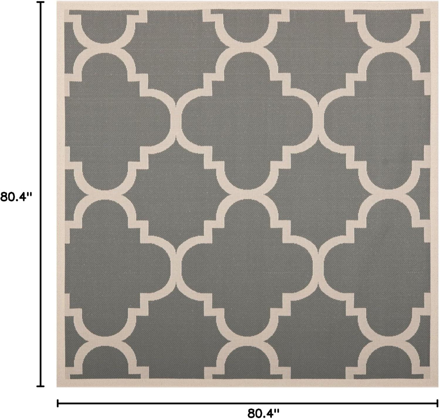 image:imageSAFAVIEH Courtyard Collection 8 x 11 BlueBeige CY6243 Moroccan Trellis Indoor Outdoor Waterproof EasyCleaning Patio Backyard Mudroom AreaRugNavyBeige