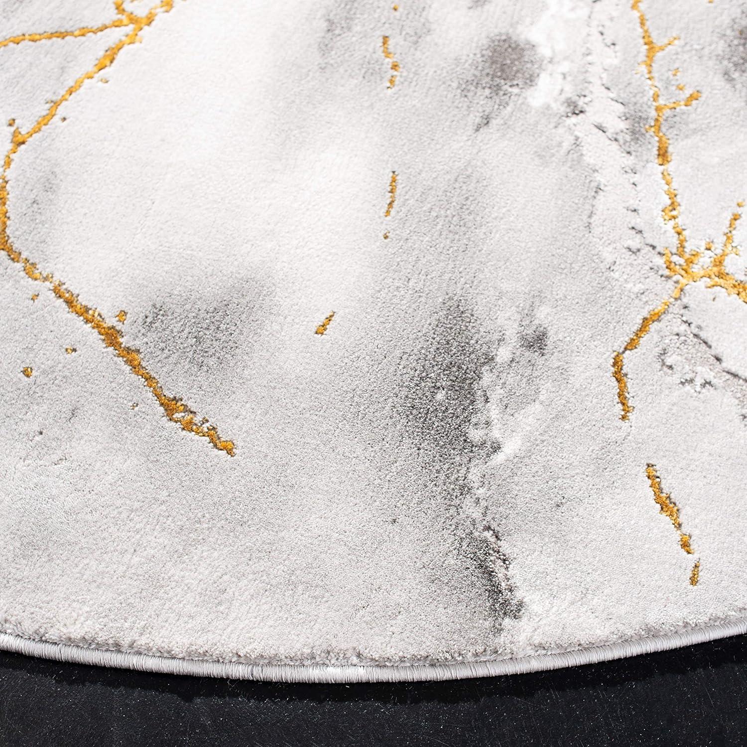 image:imageSAFAVIEH Craft Collection Area Rug 8 x 10 Grey amp Gold Modern Abstract Design NonShedding amp Easy Care Ideal for High Traffic Areas in Living Room Bedroom CFT877FGreyGold