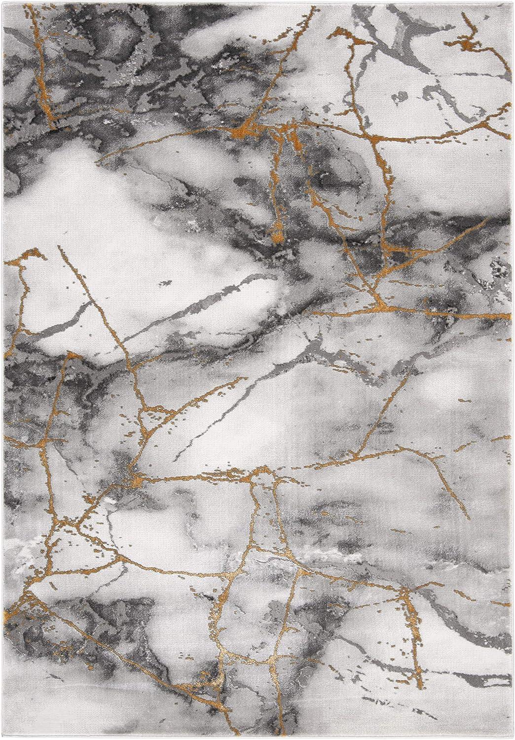 image:imageSAFAVIEH Craft Collection Area Rug 8 x 10 Grey amp Gold Modern Abstract Design NonShedding amp Easy Care Ideal for High Traffic Areas in Living Room Bedroom CFT877FGreyGold