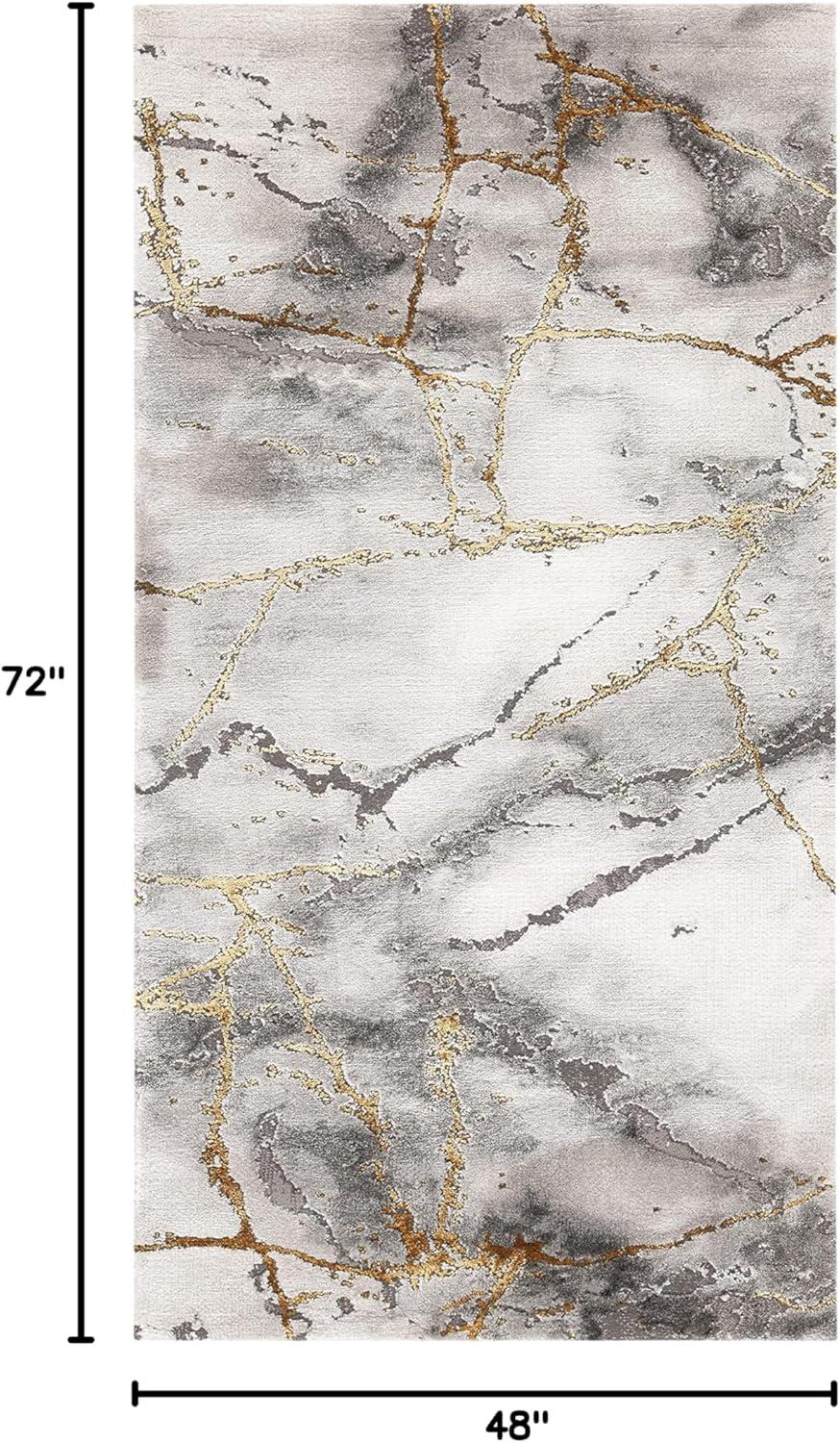 image:imageSAFAVIEH Craft Collection Area Rug 8 x 10 Grey amp Gold Modern Abstract Design NonShedding amp Easy Care Ideal for High Traffic Areas in Living Room Bedroom CFT877FGreyGold