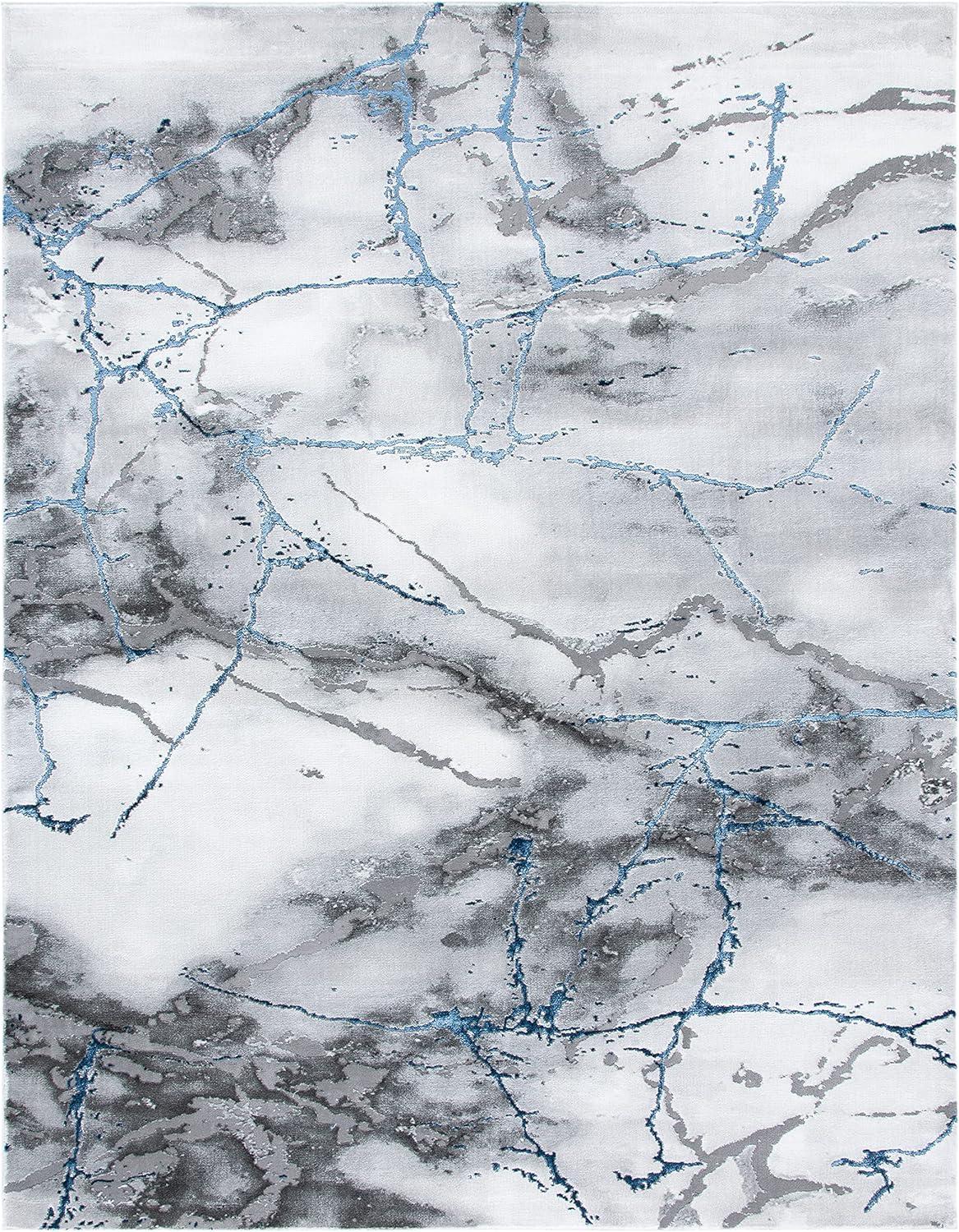 image:imageSAFAVIEH Craft Collection Area Rug 8 x 10 Grey amp Gold Modern Abstract Design NonShedding amp Easy Care Ideal for High Traffic Areas in Living Room Bedroom CFT877FIvory GreyBlue