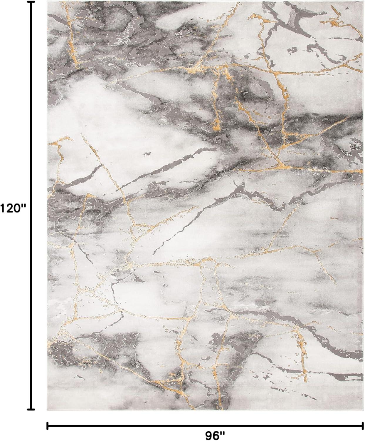 image:imageSAFAVIEH Craft Collection Area Rug 8 x 10 Grey amp Gold Modern Abstract Design NonShedding amp Easy Care Ideal for High Traffic Areas in Living Room Bedroom CFT877FGreyGold