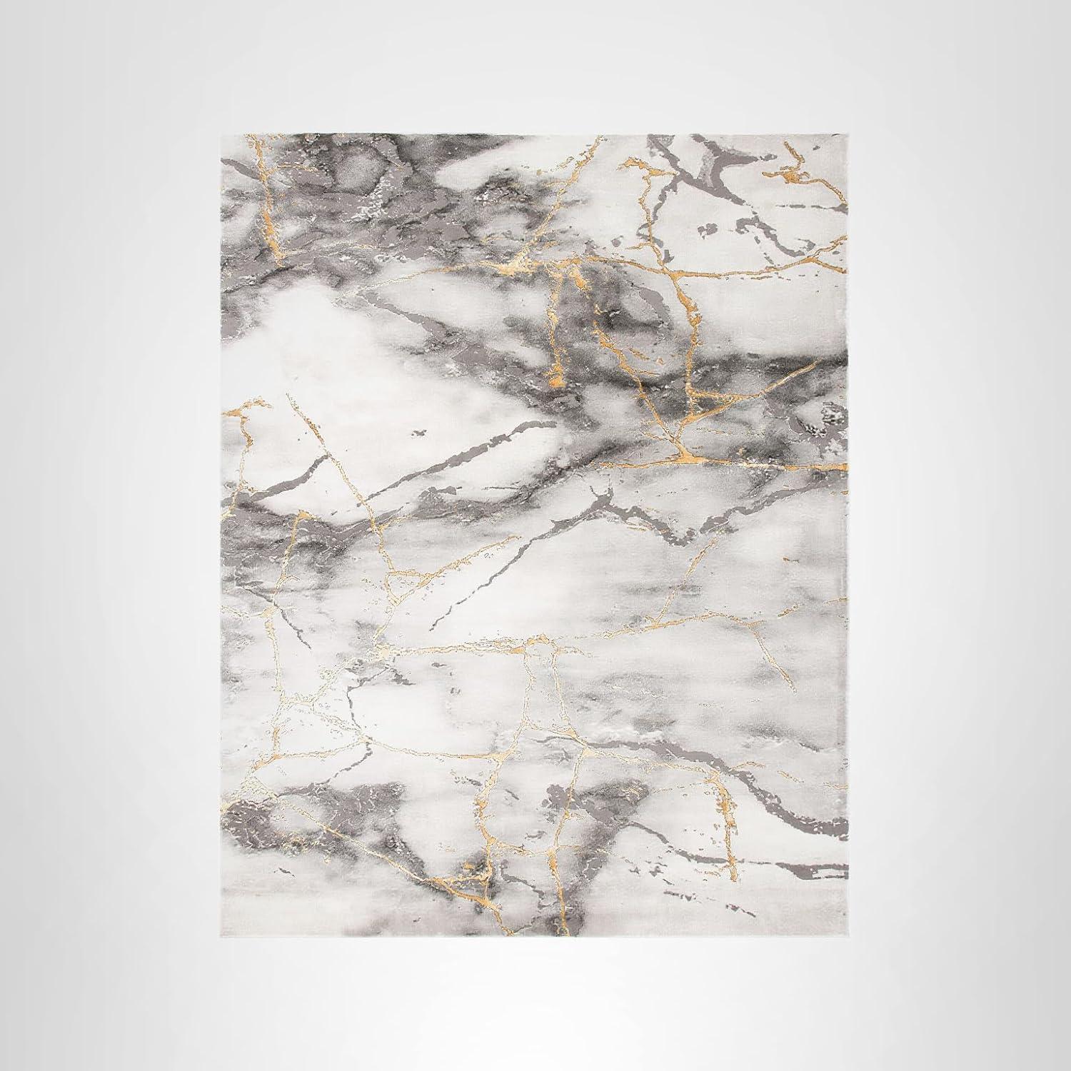 image:imageSAFAVIEH Craft Collection Area Rug 8 x 10 Grey amp Gold Modern Abstract Design NonShedding amp Easy Care Ideal for High Traffic Areas in Living Room Bedroom CFT877FGreyGold