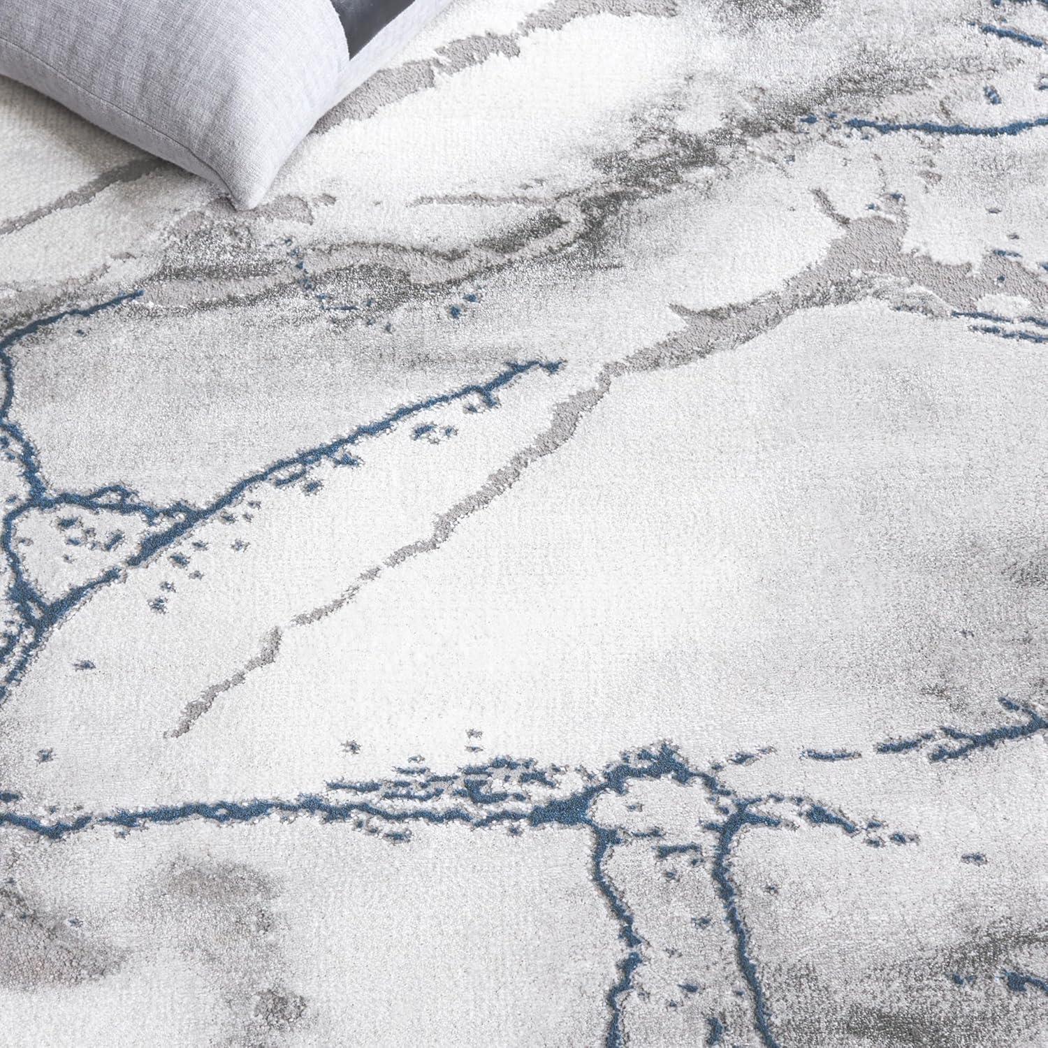 image:imageSAFAVIEH Craft Collection Area Rug 8 x 10 Grey amp Gold Modern Abstract Design NonShedding amp Easy Care Ideal for High Traffic Areas in Living Room Bedroom CFT877FIvory GreyBlue