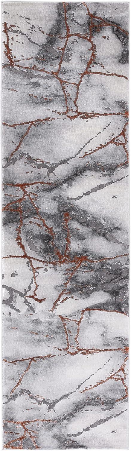 image:imageSAFAVIEH Craft Collection Area Rug 8 x 10 Grey amp Gold Modern Abstract Design NonShedding amp Easy Care Ideal for High Traffic Areas in Living Room Bedroom CFT877FGreyOrange