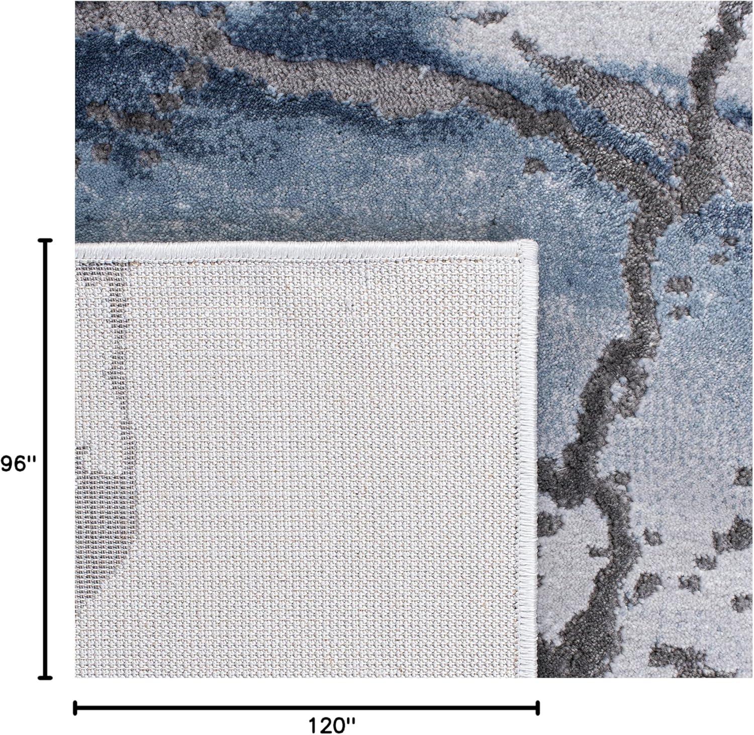 image:imageSAFAVIEH Craft Collection Area Rug 8 x 10 Grey amp Gold Modern Abstract Design NonShedding amp Easy Care Ideal for High Traffic Areas in Living Room Bedroom CFT877FGreyBlue