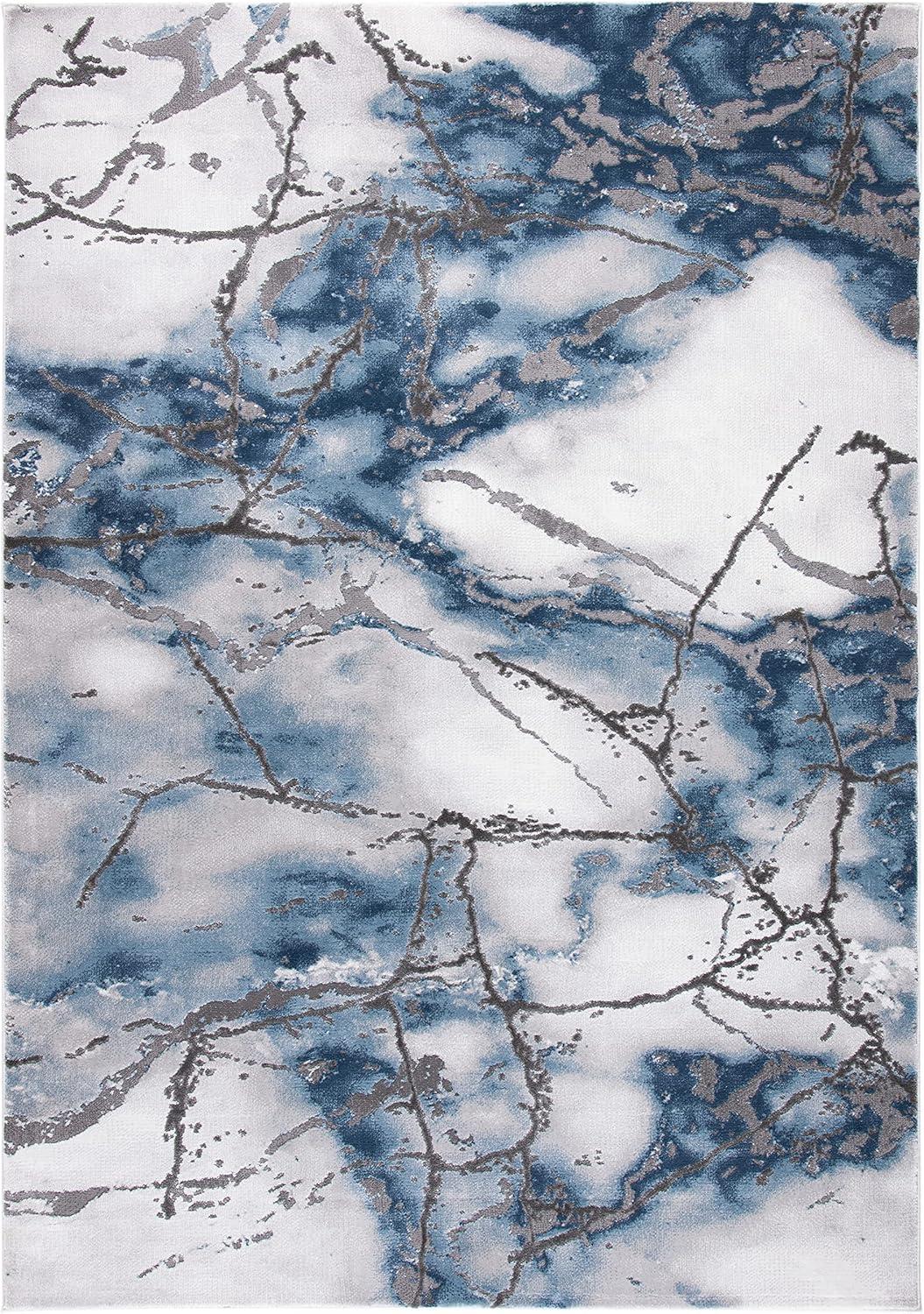 image:imageSAFAVIEH Craft Collection Area Rug 8 x 10 Grey amp Gold Modern Abstract Design NonShedding amp Easy Care Ideal for High Traffic Areas in Living Room Bedroom CFT877FGreyBlue