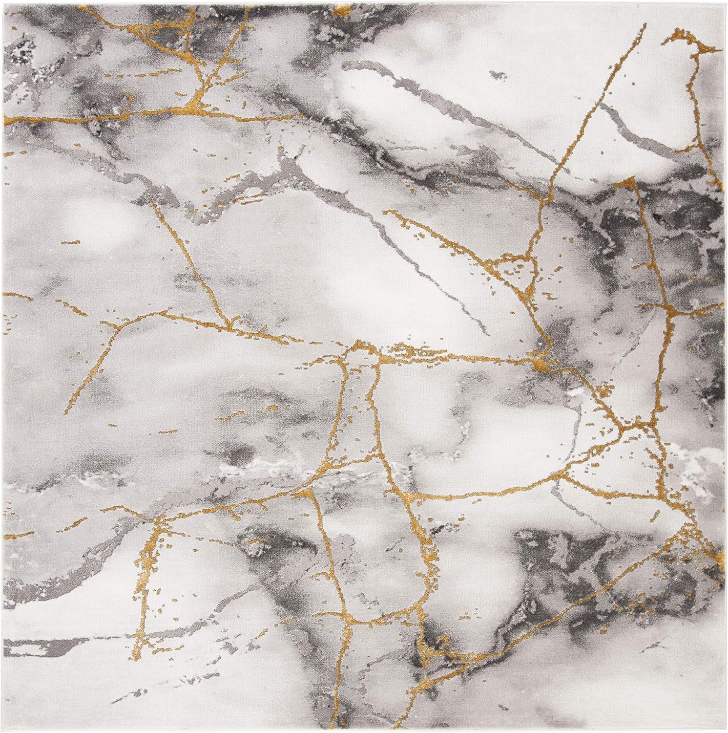 image:imageSAFAVIEH Craft Collection Area Rug 8 x 10 Grey amp Gold Modern Abstract Design NonShedding amp Easy Care Ideal for High Traffic Areas in Living Room Bedroom CFT877FGreyGold