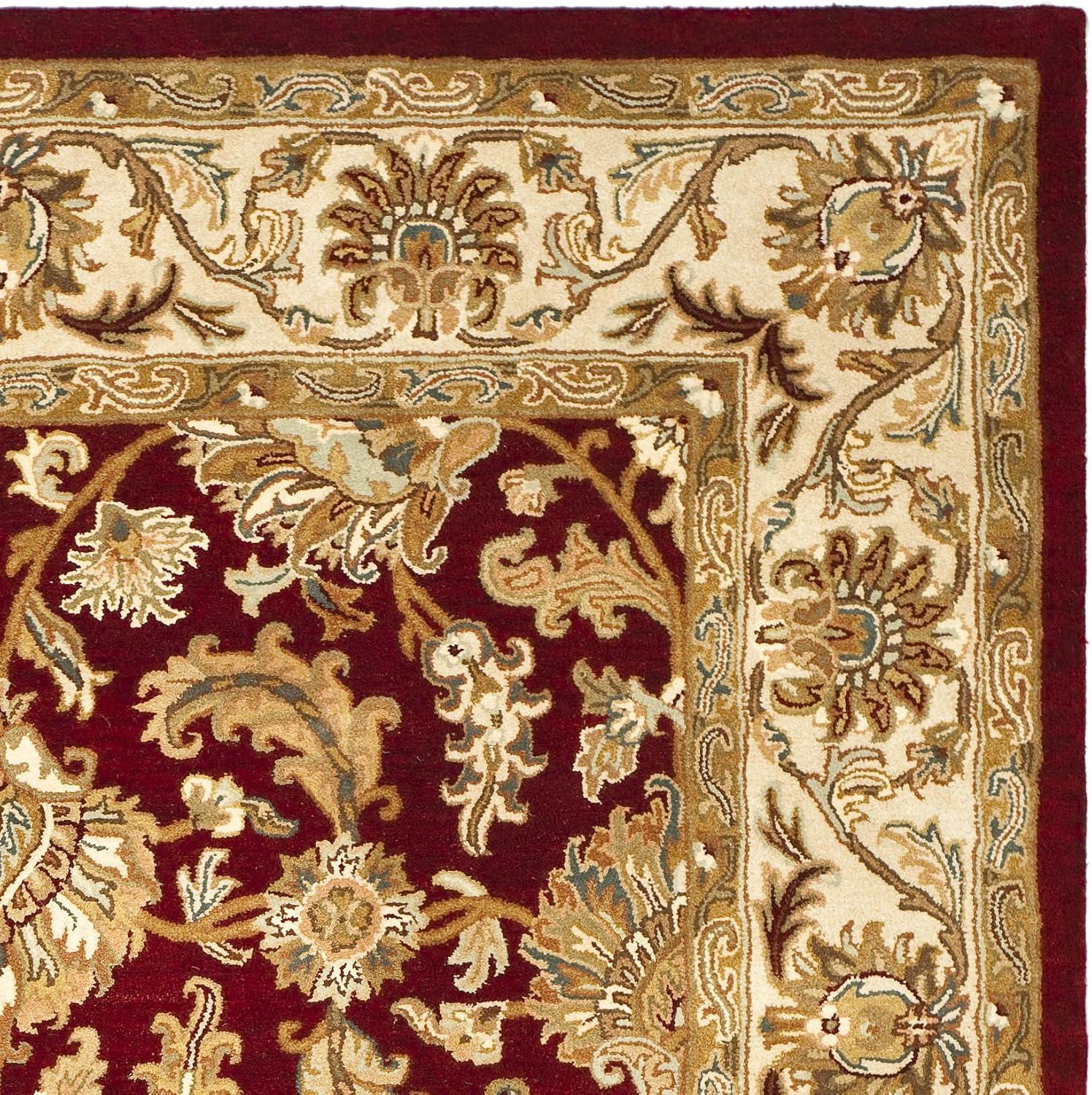 image:imageSAFAVIEH Heritage Collection Area Rug 5 x 8 Dark Green amp Gold Handmade Traditional Oriental Wool Ideal for High Traffic Areas in Living Room Bedroom HG628ARedIvory