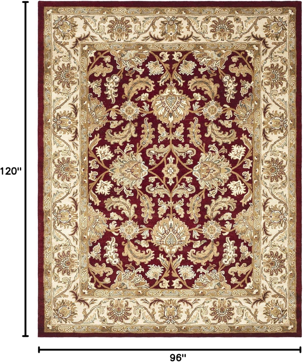 image:imageSAFAVIEH Heritage Collection Area Rug 5 x 8 Dark Green amp Gold Handmade Traditional Oriental Wool Ideal for High Traffic Areas in Living Room Bedroom HG628ARedIvory