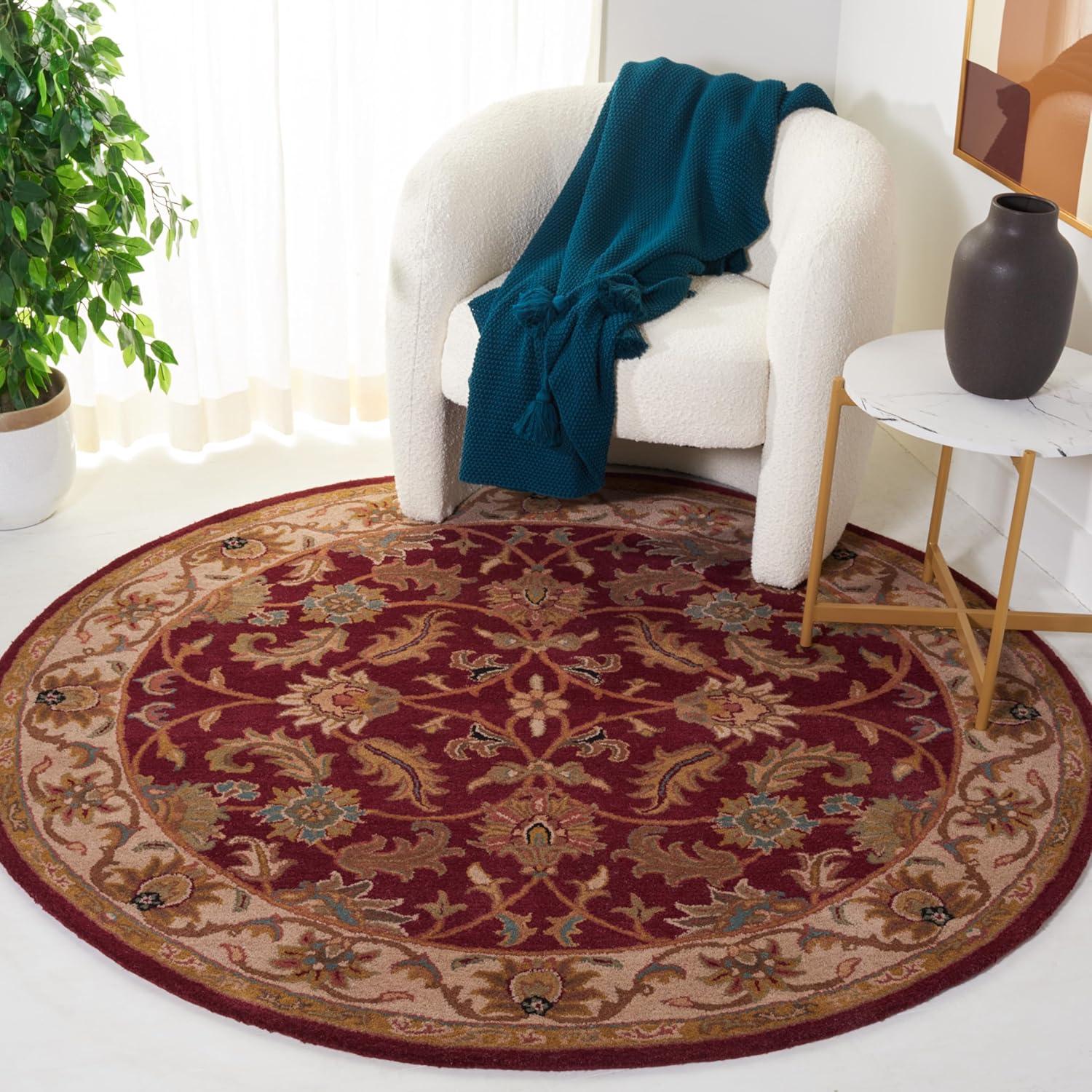 image:imageSAFAVIEH Heritage Collection Area Rug 5 x 8 Dark Green amp Gold Handmade Traditional Oriental Wool Ideal for High Traffic Areas in Living Room Bedroom HG628ARedIvory