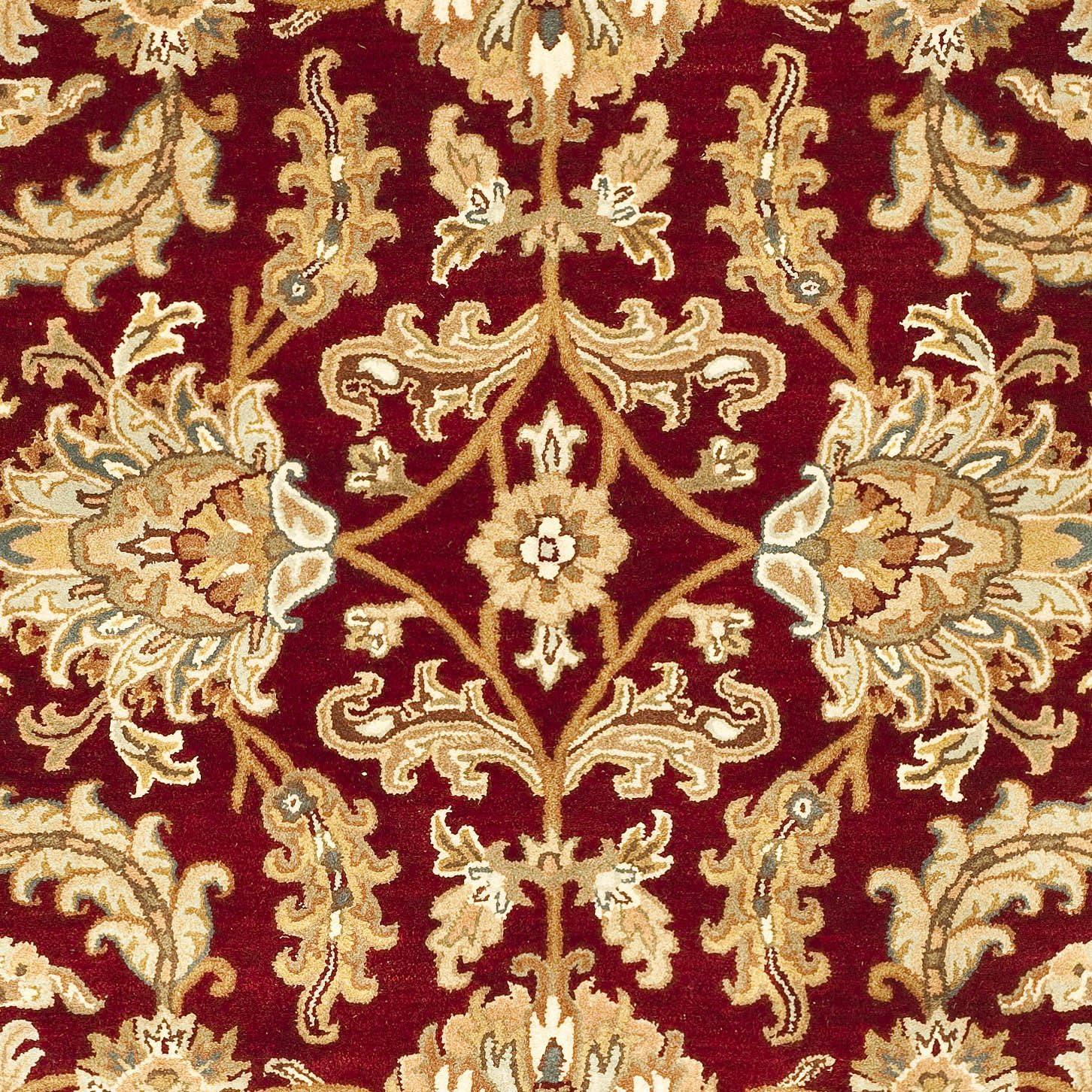 image:imageSAFAVIEH Heritage Collection Area Rug 5 x 8 Dark Green amp Gold Handmade Traditional Oriental Wool Ideal for High Traffic Areas in Living Room Bedroom HG628ARedIvory