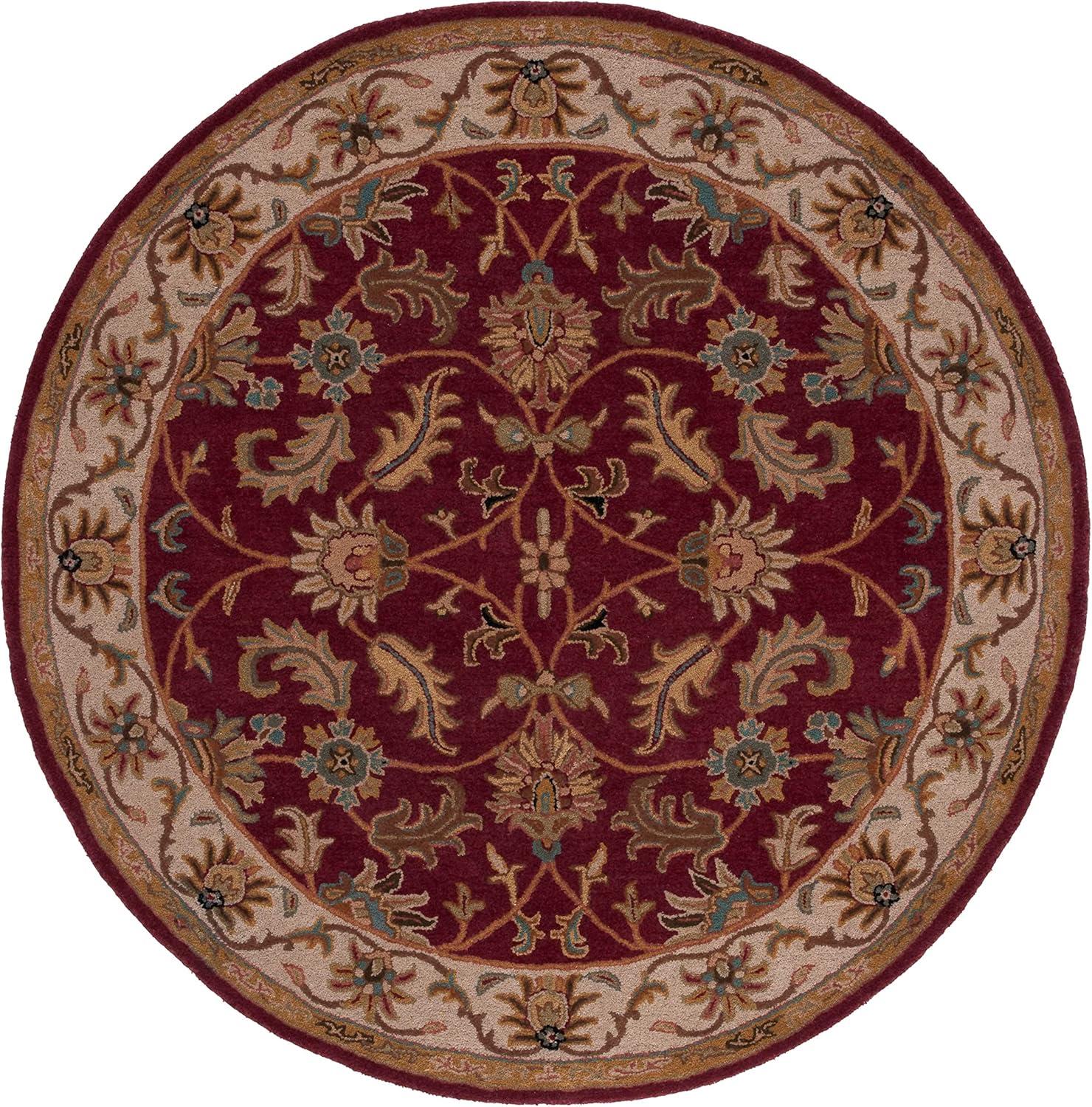 image:imageSAFAVIEH Heritage Collection Area Rug 5 x 8 Dark Green amp Gold Handmade Traditional Oriental Wool Ideal for High Traffic Areas in Living Room Bedroom HG628ARedIvory
