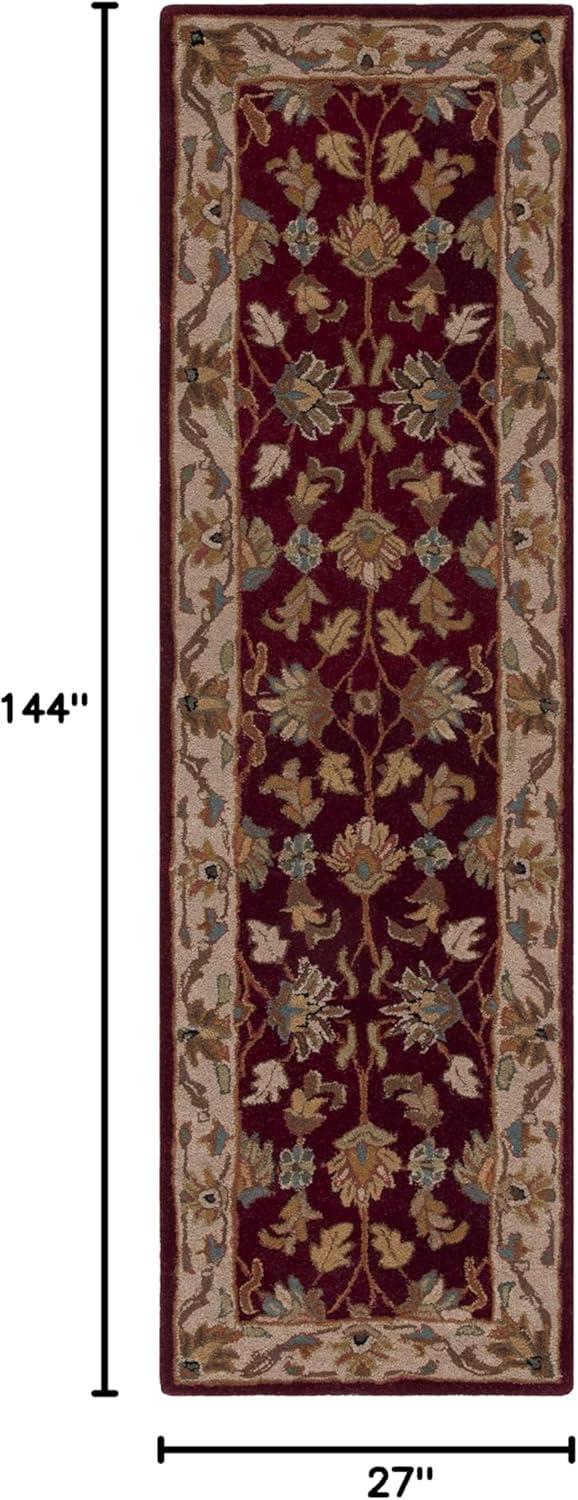 image:imageSAFAVIEH Heritage Collection Area Rug 5 x 8 Dark Green amp Gold Handmade Traditional Oriental Wool Ideal for High Traffic Areas in Living Room Bedroom HG628ARedIvory