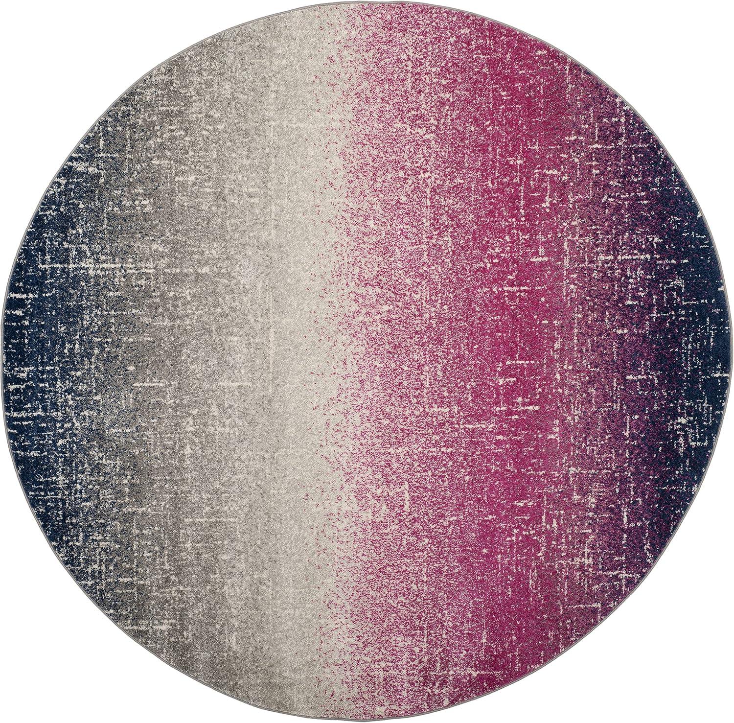 image:imageSAFAVIEH Madison Collection Area Rug 53 x 76 Fuchsia amp Navy Boho Chic Stripe Design NonShedding amp Easy Care Ideal for High Traffic Areas in Living Room Bedroom MAD601MFuchsiaNavy