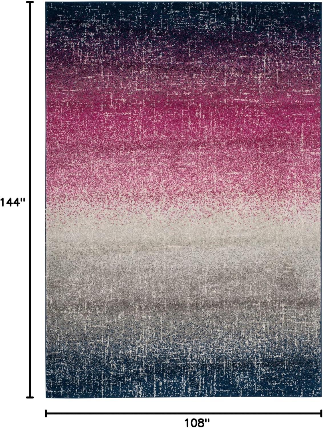 image:imageSAFAVIEH Madison Collection Area Rug 53 x 76 Fuchsia amp Navy Boho Chic Stripe Design NonShedding amp Easy Care Ideal for High Traffic Areas in Living Room Bedroom MAD601MFuchsiaNavy