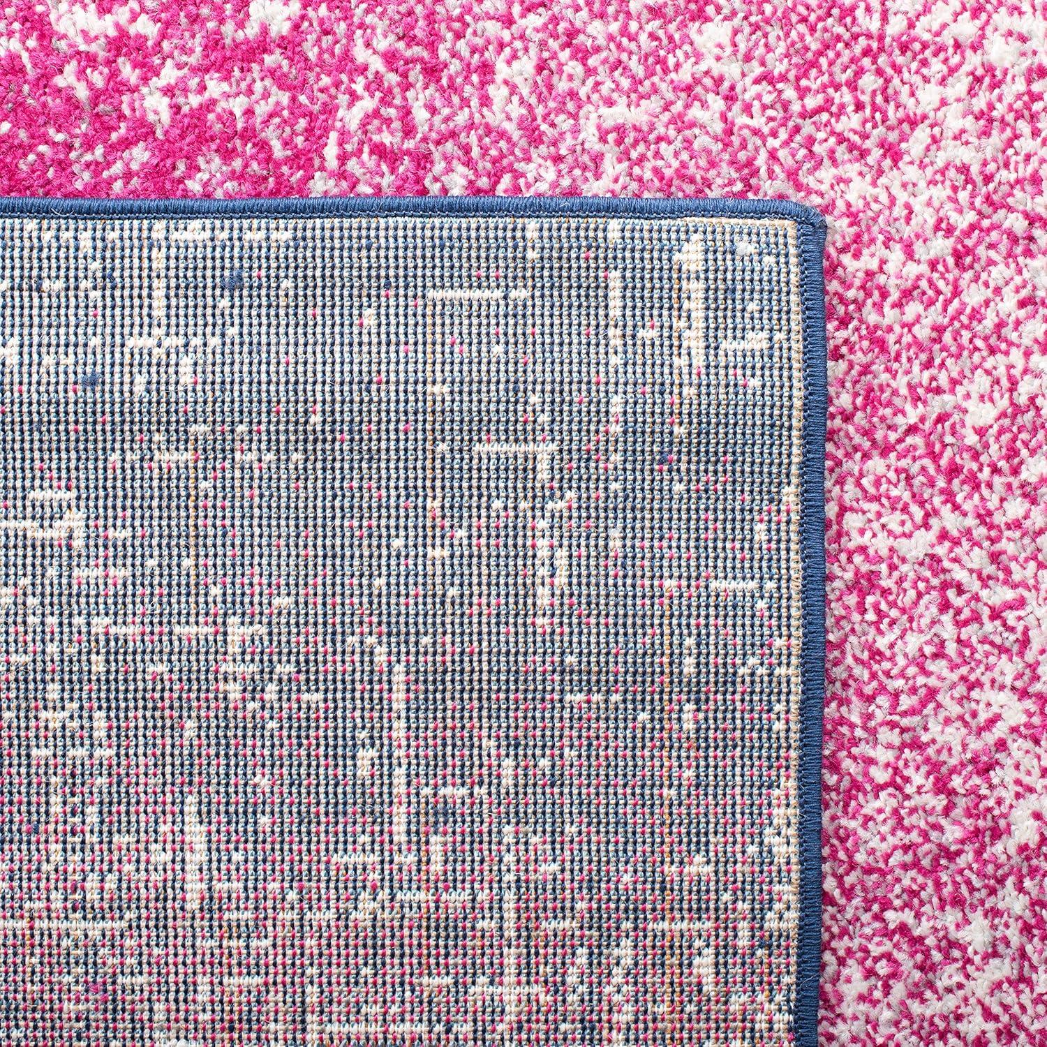 image:imageSAFAVIEH Madison Collection Area Rug 53 x 76 Fuchsia amp Navy Boho Chic Stripe Design NonShedding amp Easy Care Ideal for High Traffic Areas in Living Room Bedroom MAD601MFuchsiaNavy