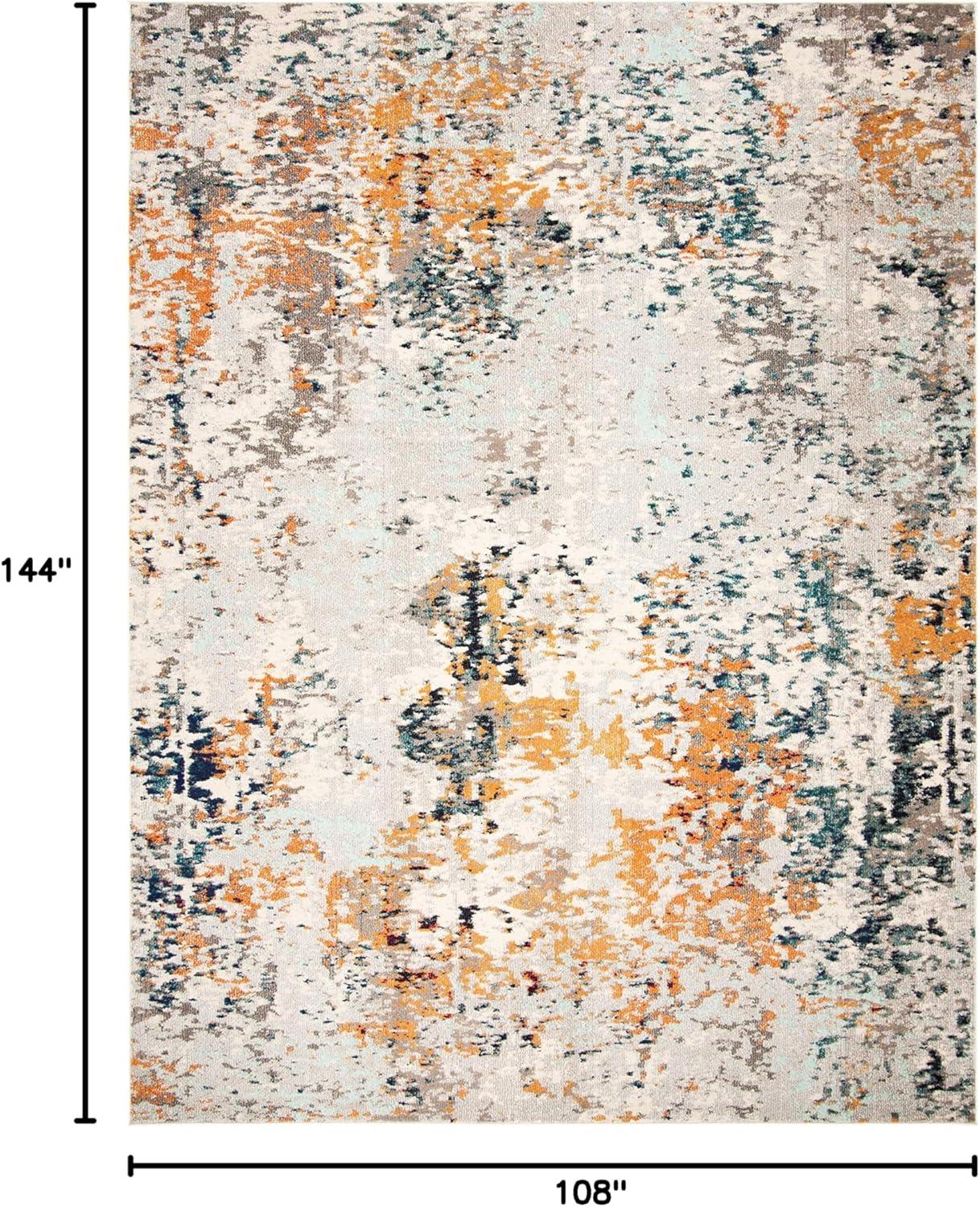 image:imageSAFAVIEH Madison Collection Area Rug 53 x 76 Grey amp Beige Modern Abstract Design NonShedding amp Easy Care Ideal for High Traffic Areas in Living Room Bedroom MAD453AGreyBeige
