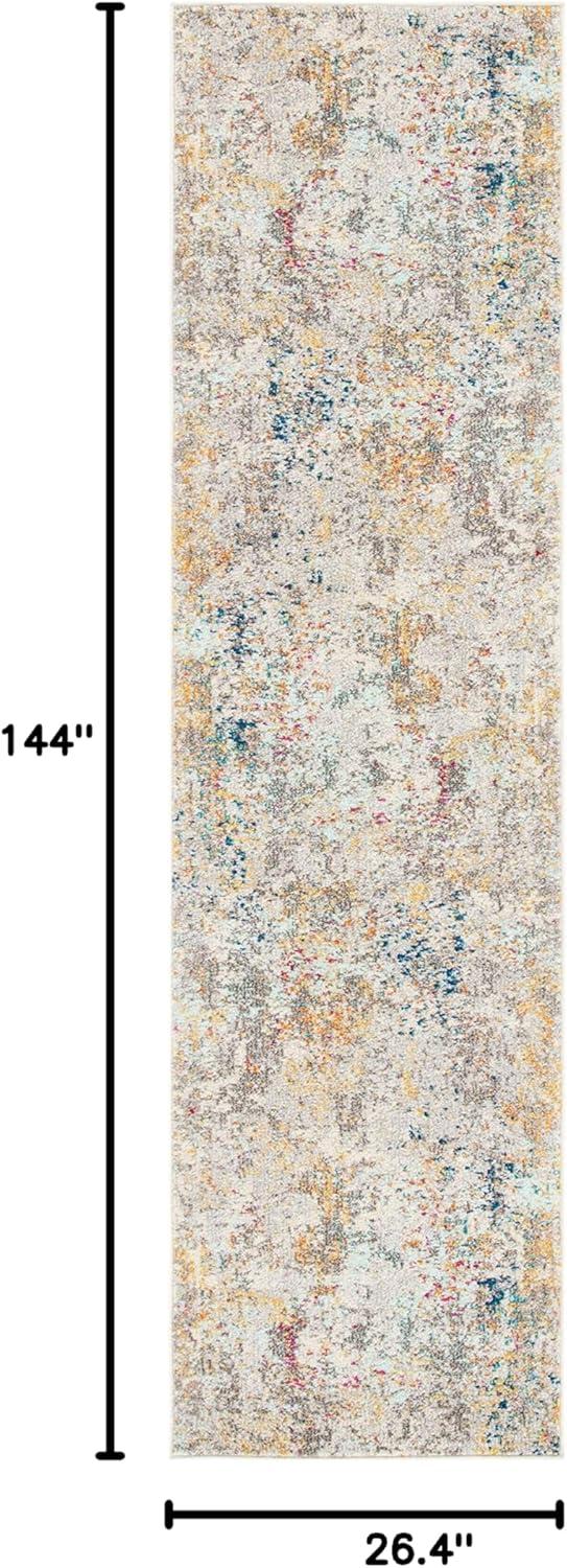 image:imageSAFAVIEH Madison Collection Area Rug 53 x 76 Grey amp Beige Modern Abstract Design NonShedding amp Easy Care Ideal for High Traffic Areas in Living Room Bedroom MAD453AGreyGold