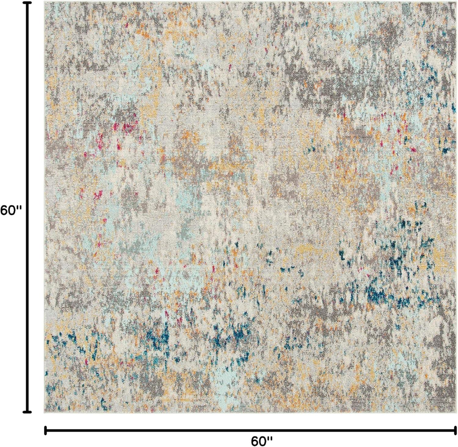 image:imageSAFAVIEH Madison Collection Area Rug 53 x 76 Grey amp Beige Modern Abstract Design NonShedding amp Easy Care Ideal for High Traffic Areas in Living Room Bedroom MAD453AGreyGold