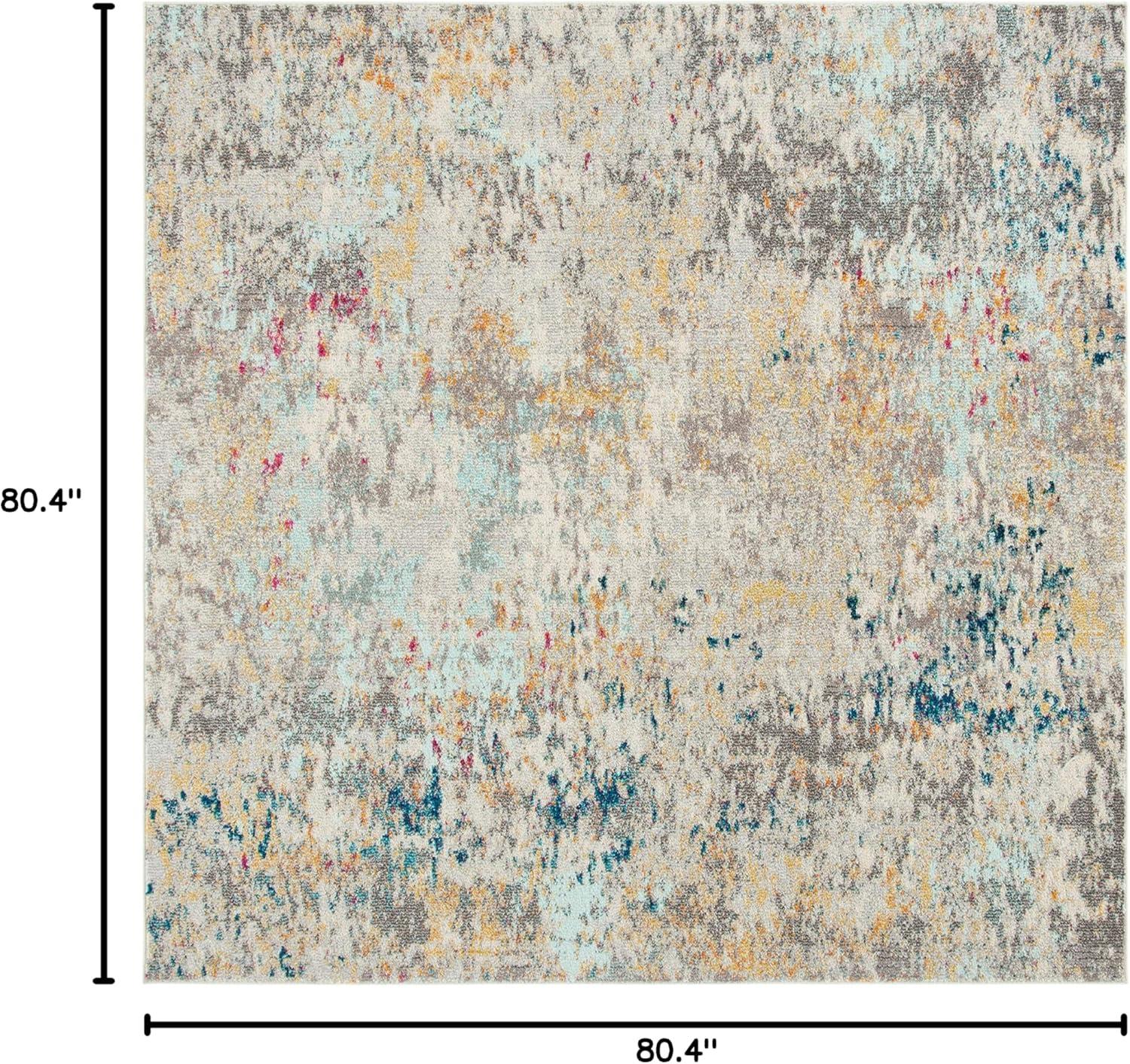 image:imageSAFAVIEH Madison Collection Area Rug 53 x 76 Grey amp Beige Modern Abstract Design NonShedding amp Easy Care Ideal for High Traffic Areas in Living Room Bedroom MAD453AGreyGold