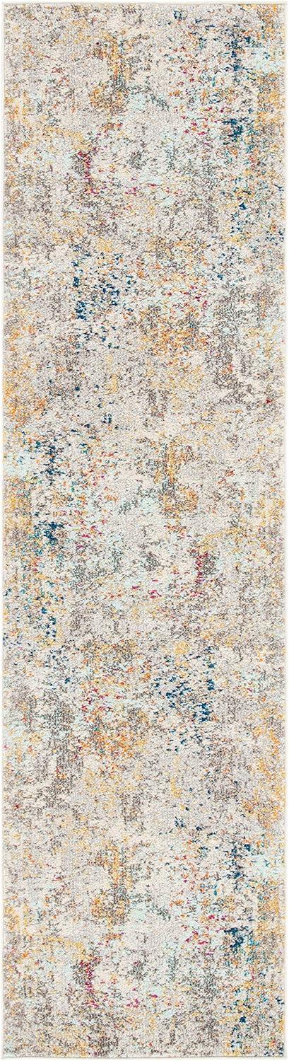 image:imageSAFAVIEH Madison Collection Area Rug 53 x 76 Grey amp Beige Modern Abstract Design NonShedding amp Easy Care Ideal for High Traffic Areas in Living Room Bedroom MAD453AGreyGold