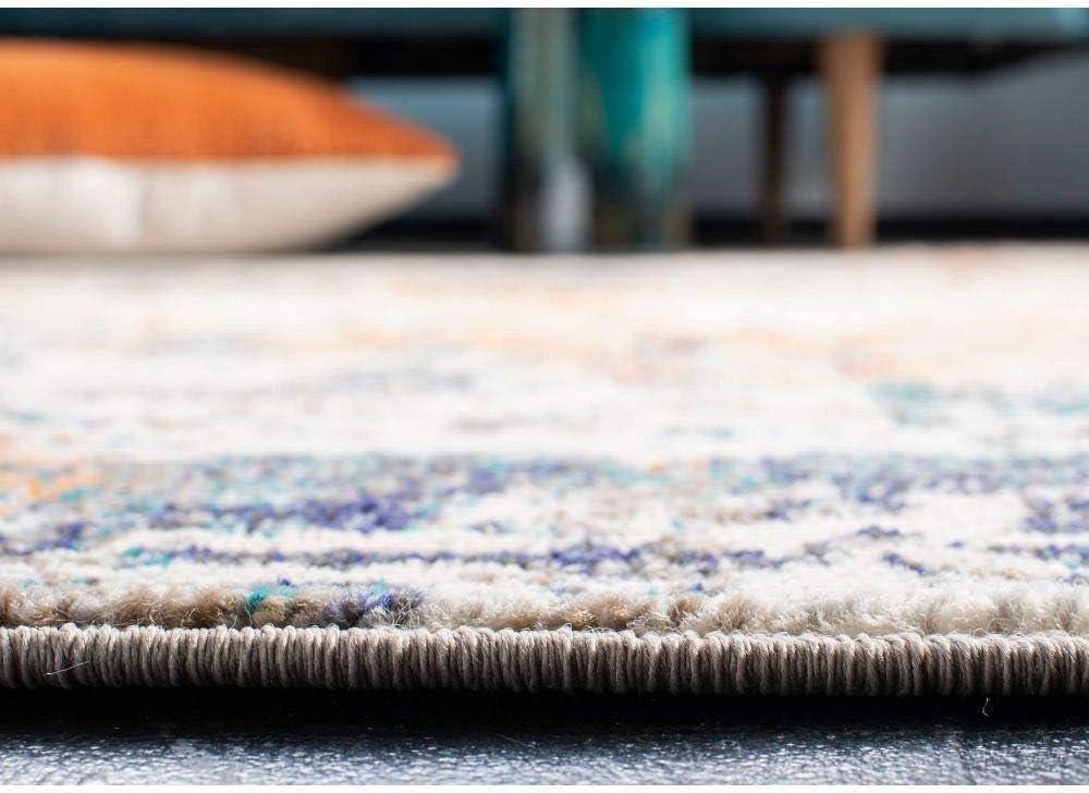 image:imageSAFAVIEH Madison Collection Area Rug 53 x 76 Grey amp Beige Modern Abstract Design NonShedding amp Easy Care Ideal for High Traffic Areas in Living Room Bedroom MAD453AGreyBeige