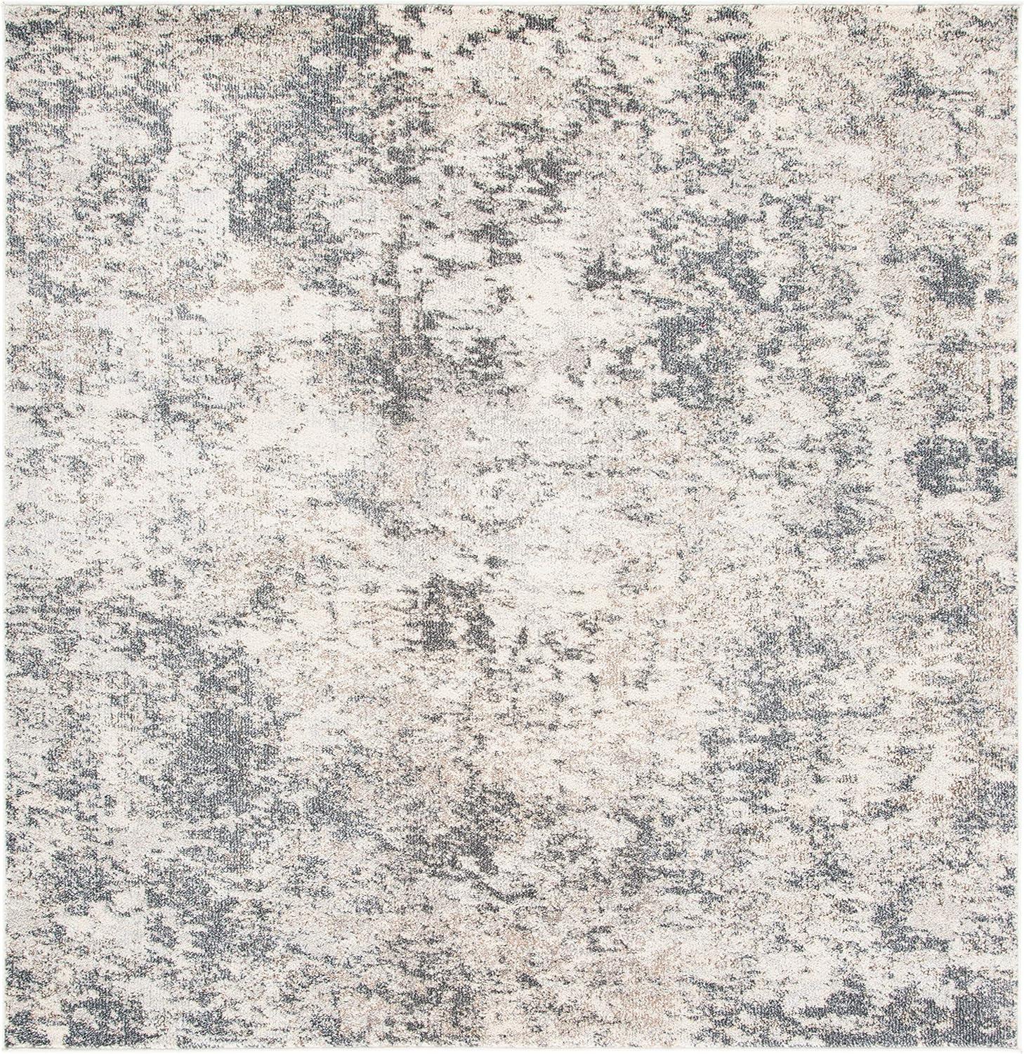 image:imageSAFAVIEH Madison Collection Area Rug 53 x 76 Grey amp Beige Modern Abstract Design NonShedding amp Easy Care Ideal for High Traffic Areas in Living Room Bedroom MAD453AGreyIvory