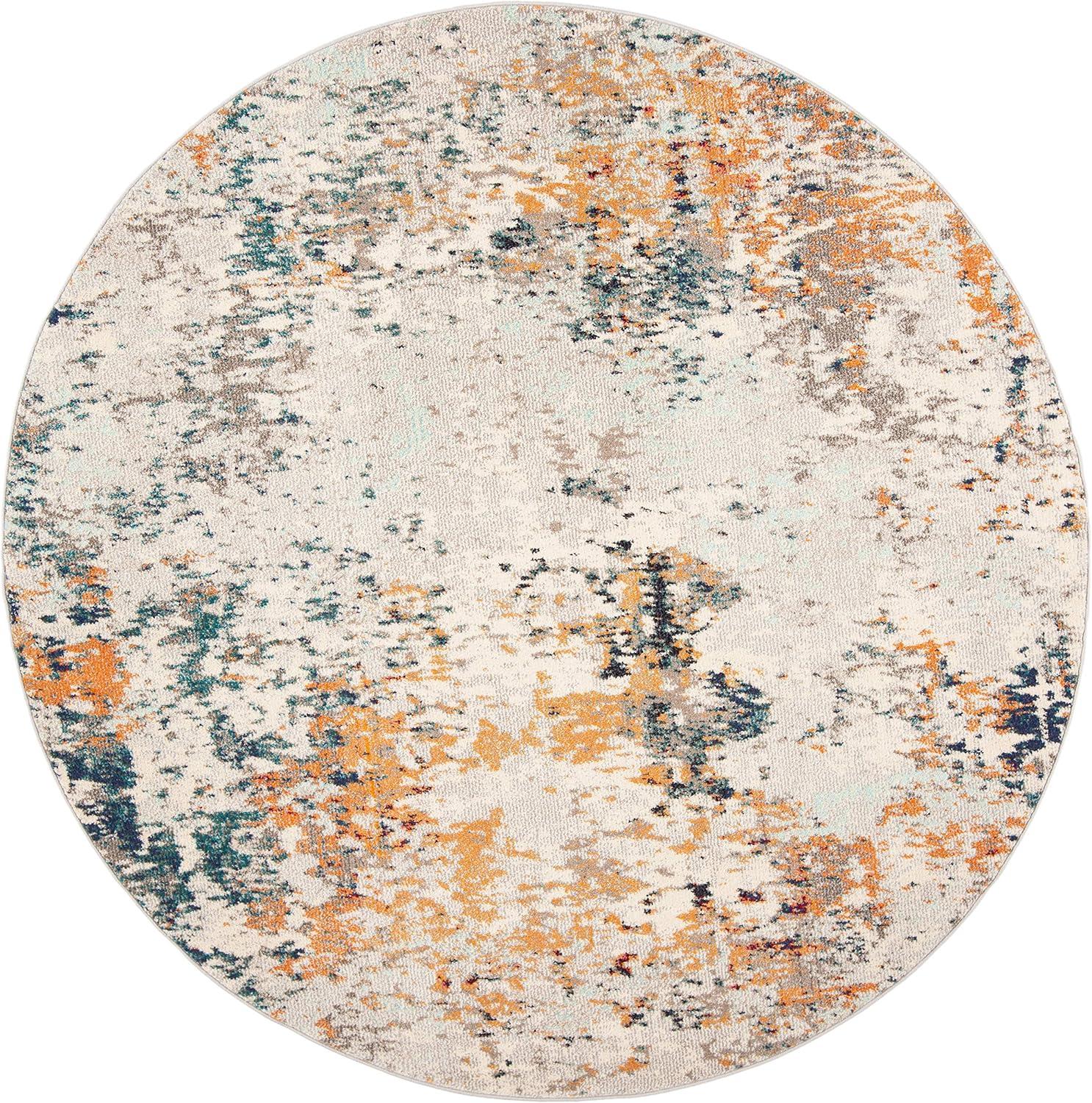 image:imageSAFAVIEH Madison Collection Area Rug 53 x 76 Grey amp Beige Modern Abstract Design NonShedding amp Easy Care Ideal for High Traffic Areas in Living Room Bedroom MAD453AGreyBeige