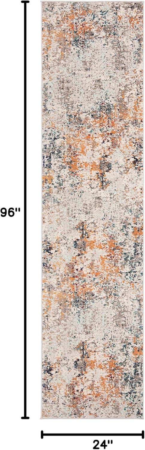 image:imageSAFAVIEH Madison Collection Area Rug 53 x 76 Grey amp Beige Modern Abstract Design NonShedding amp Easy Care Ideal for High Traffic Areas in Living Room Bedroom MAD453AGreyBeige
