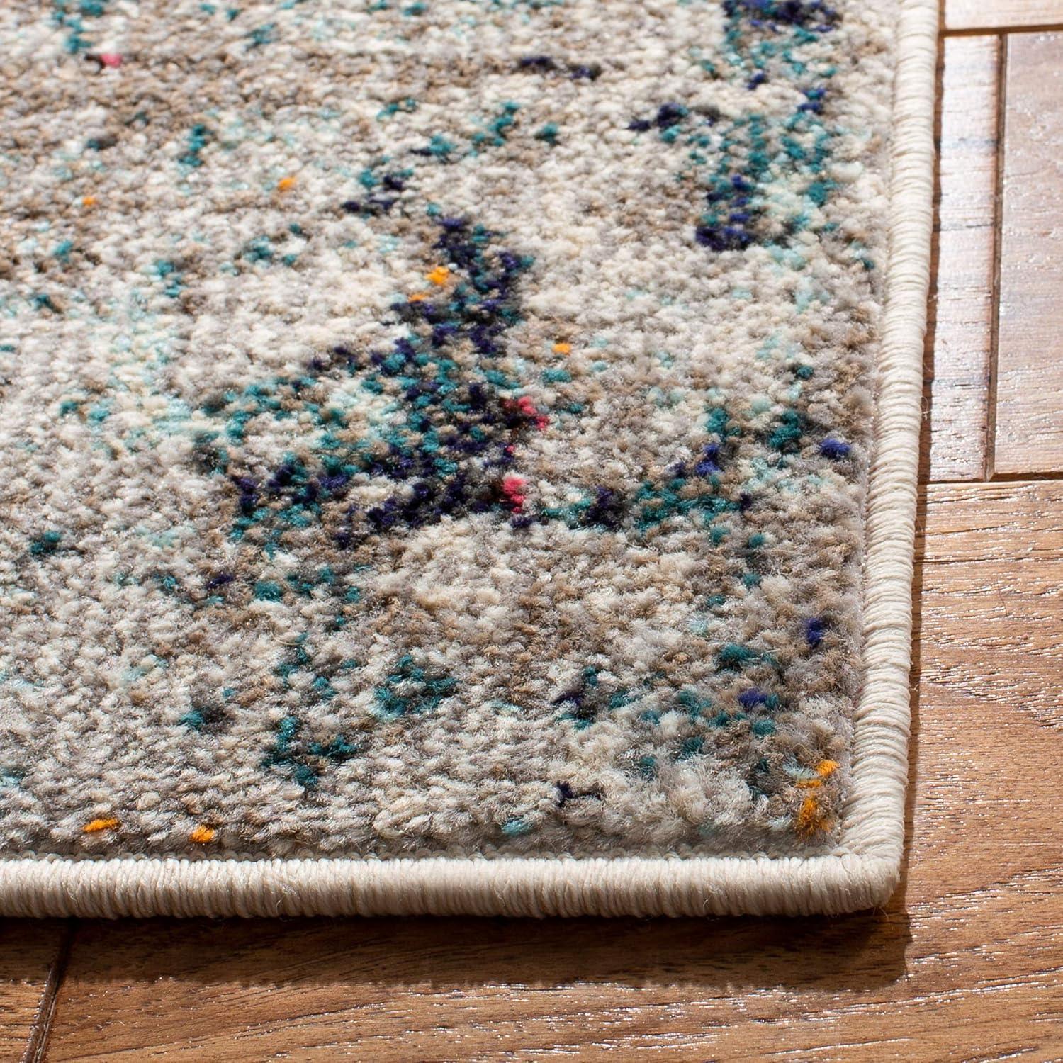 image:imageSAFAVIEH Madison Collection Area Rug 53 x 76 Grey amp Beige Modern Abstract Design NonShedding amp Easy Care Ideal for High Traffic Areas in Living Room Bedroom MAD453AGreyBeige