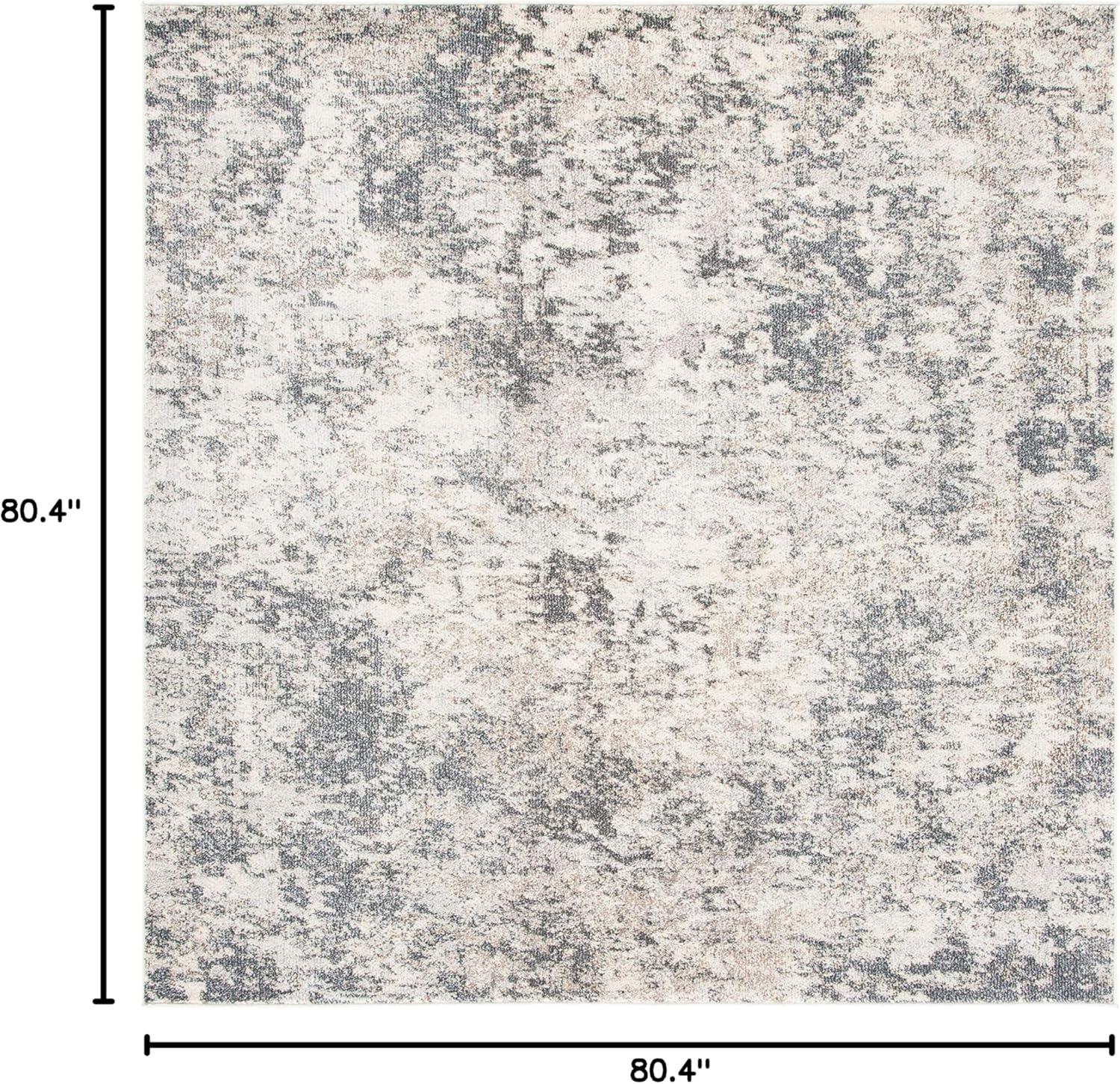 image:imageSAFAVIEH Madison Collection Area Rug 53 x 76 Grey amp Beige Modern Abstract Design NonShedding amp Easy Care Ideal for High Traffic Areas in Living Room Bedroom MAD453AGreyIvory