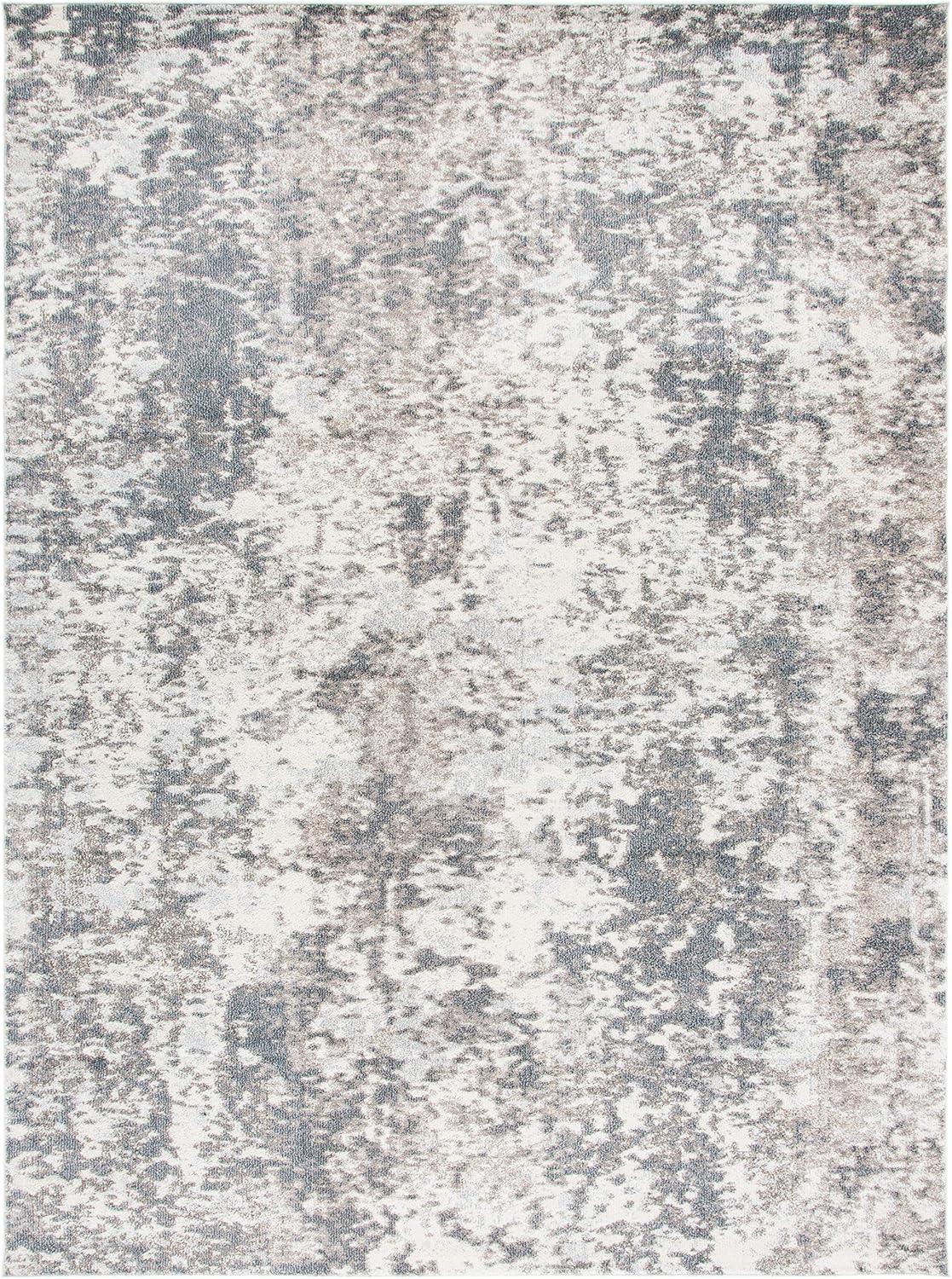 image:imageSAFAVIEH Madison Collection Area Rug 53 x 76 Grey amp Beige Modern Abstract Design NonShedding amp Easy Care Ideal for High Traffic Areas in Living Room Bedroom MAD453AGreyIvory