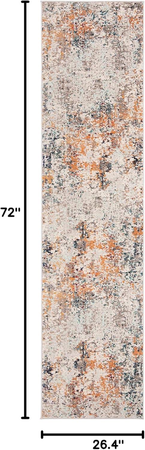 image:imageSAFAVIEH Madison Collection Area Rug 53 x 76 Grey amp Beige Modern Abstract Design NonShedding amp Easy Care Ideal for High Traffic Areas in Living Room Bedroom MAD453AGreyBeige